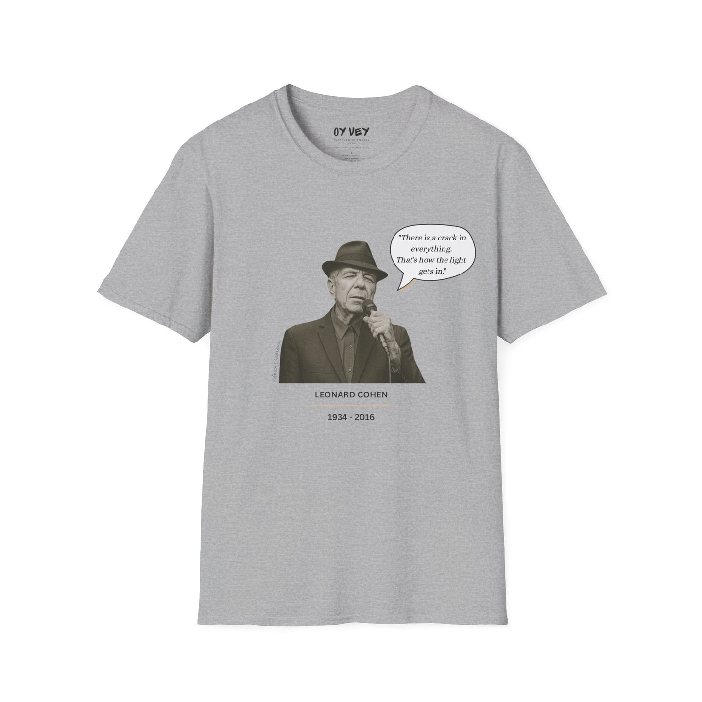 Leonard Cohen - Unisex soft T-shirt, Perfect Gift for Friends