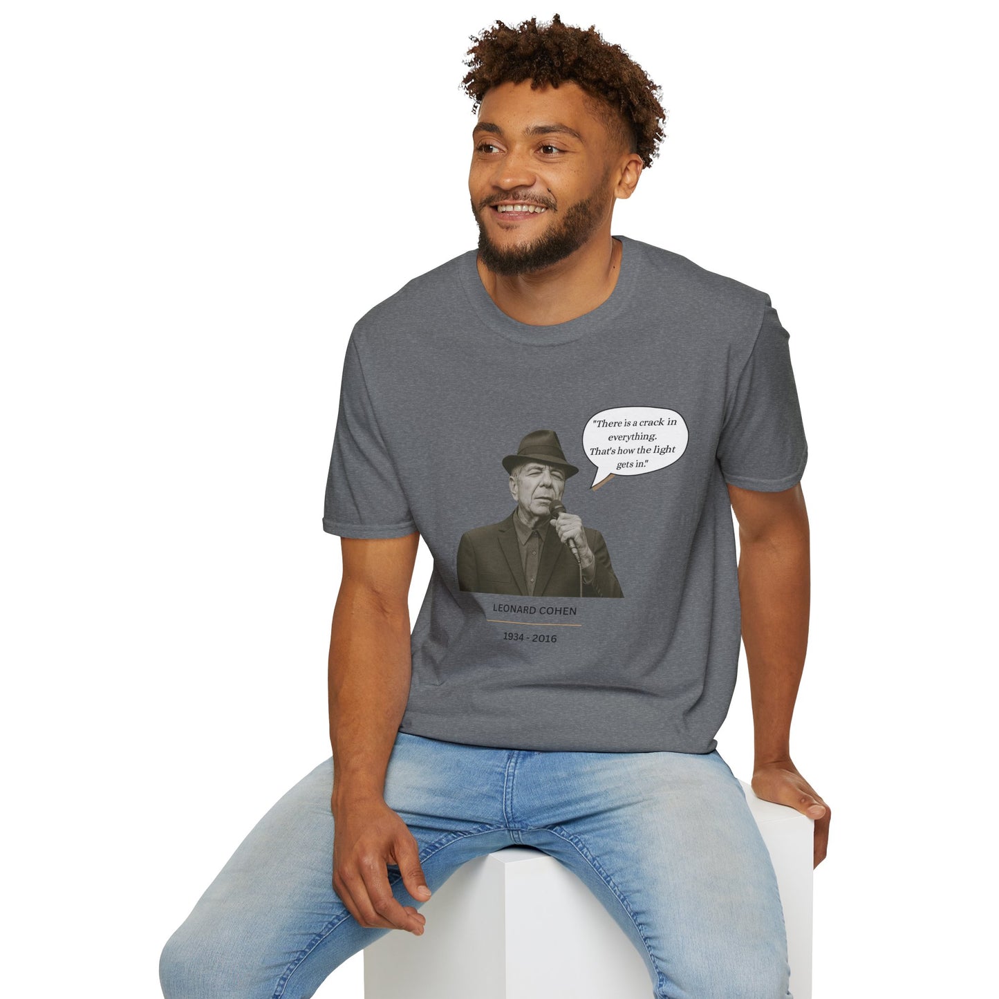 Leonard Cohen - Unisex soft T-shirt, Perfect Gift for Friends