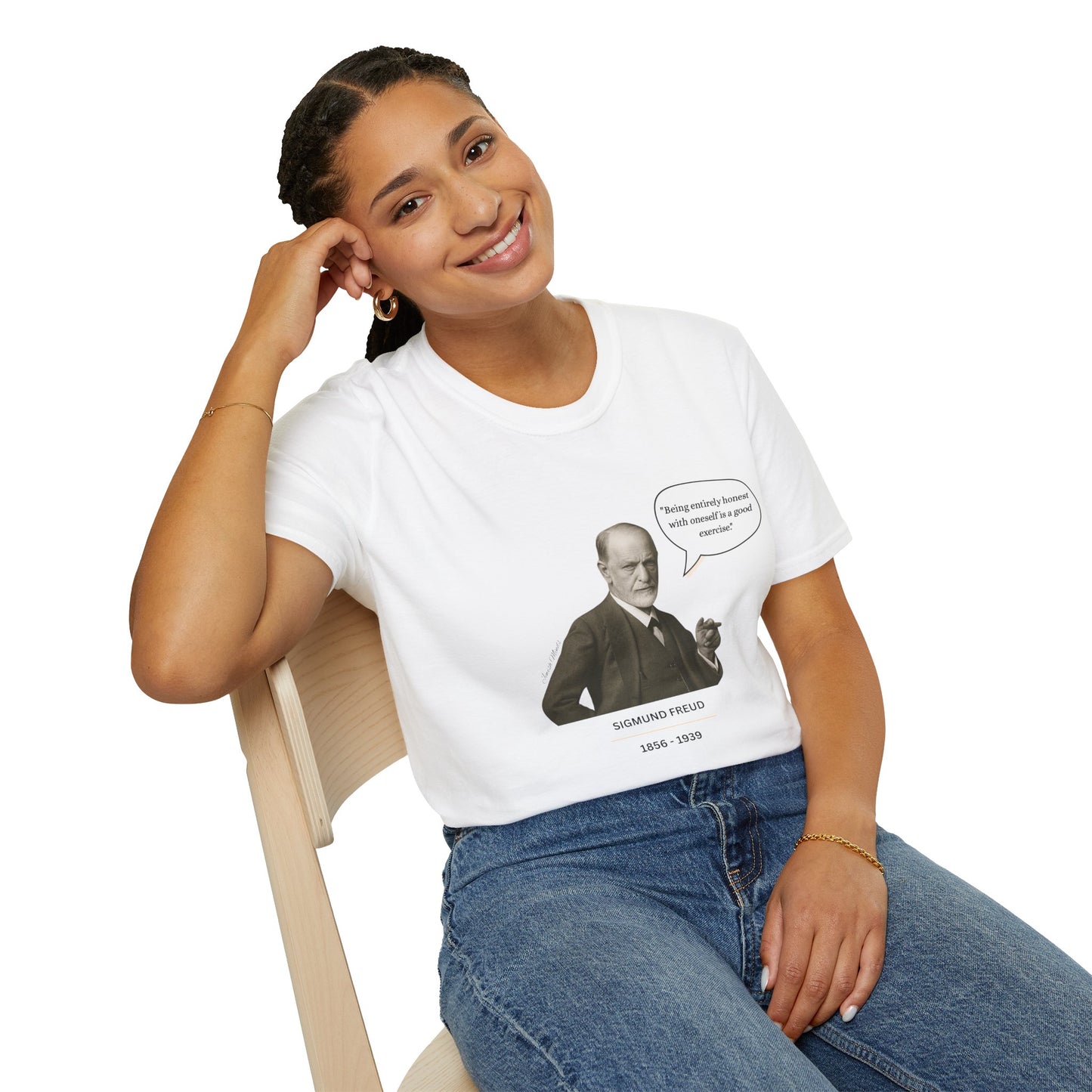 Sigmund Freud - Unisex soft T-shirt, Perfect Gift for Friends