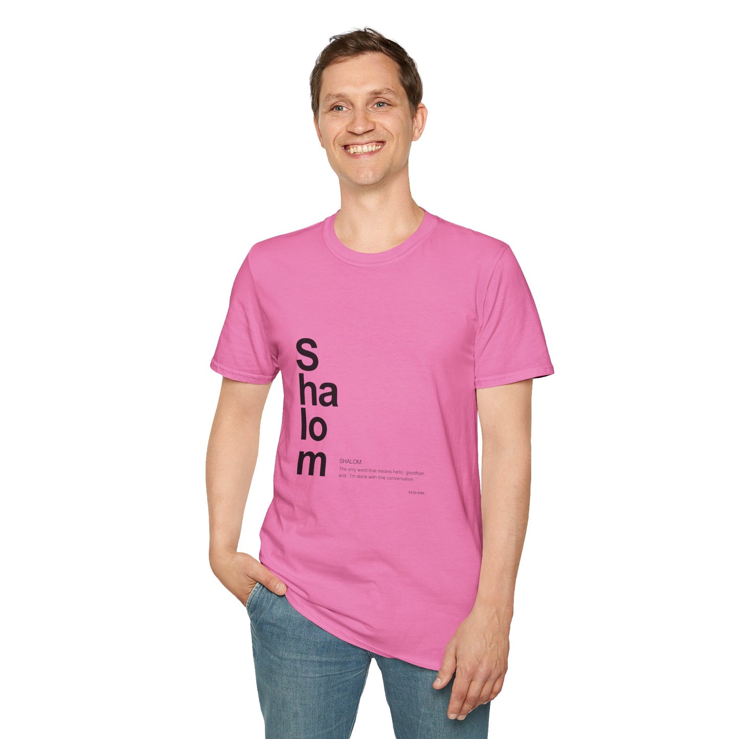 Shalom - Unisex soft T-shirt, Perfect Gift for Friends