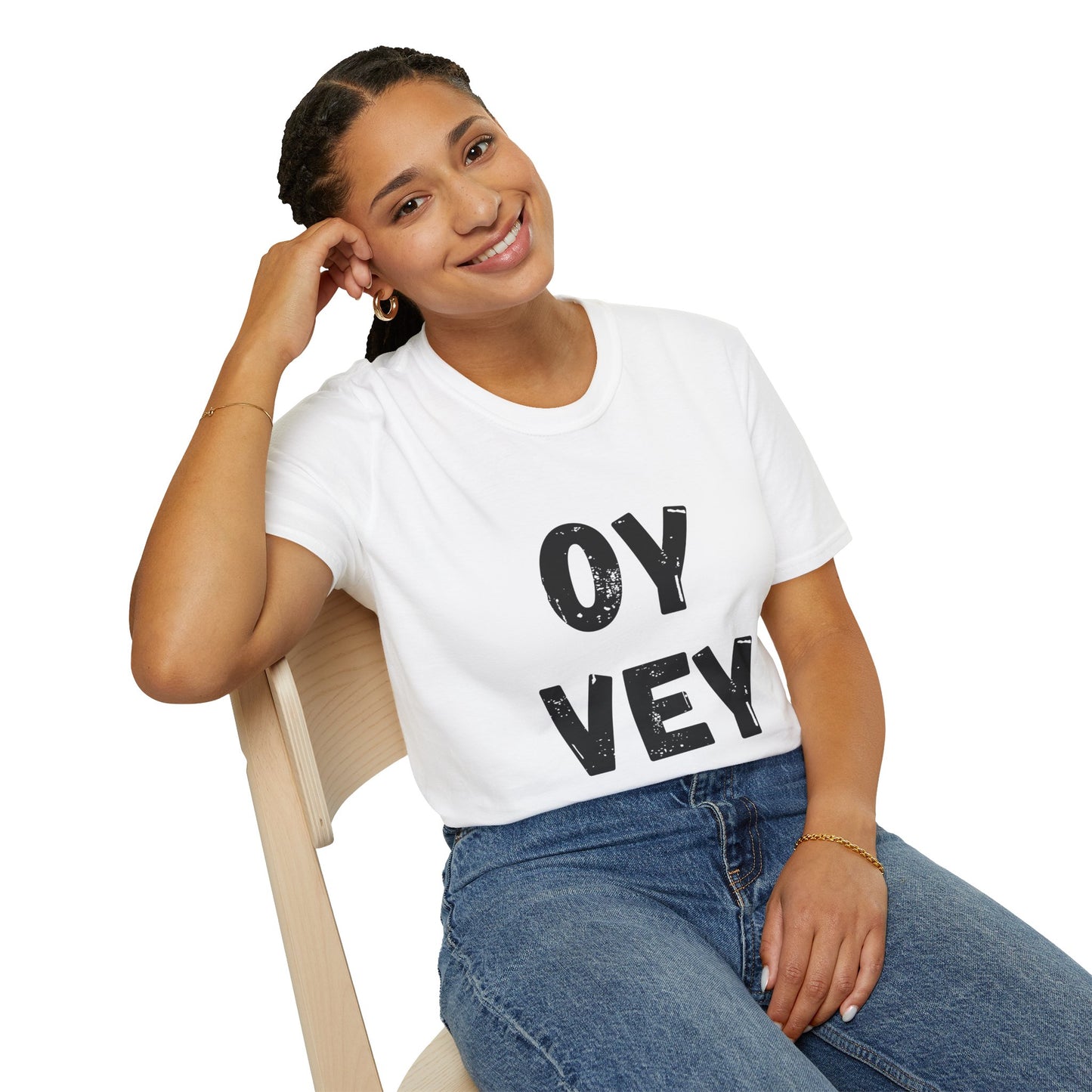 Oy Vey - Unisex soft T-shirt, Perfect Gift for Friends