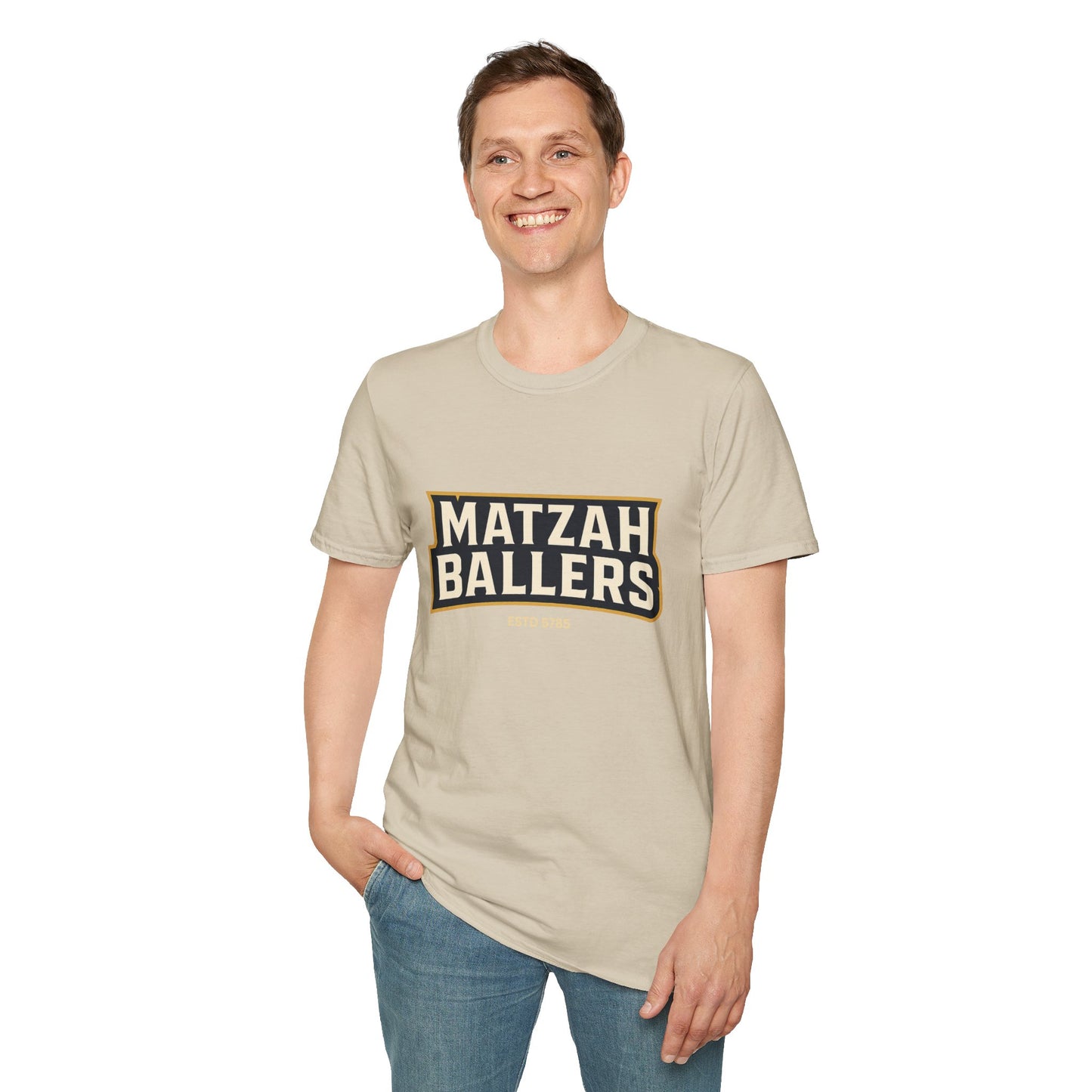 Matza Ballers 3 - Unisex soft T-shirt, Perfect Gift for Friends