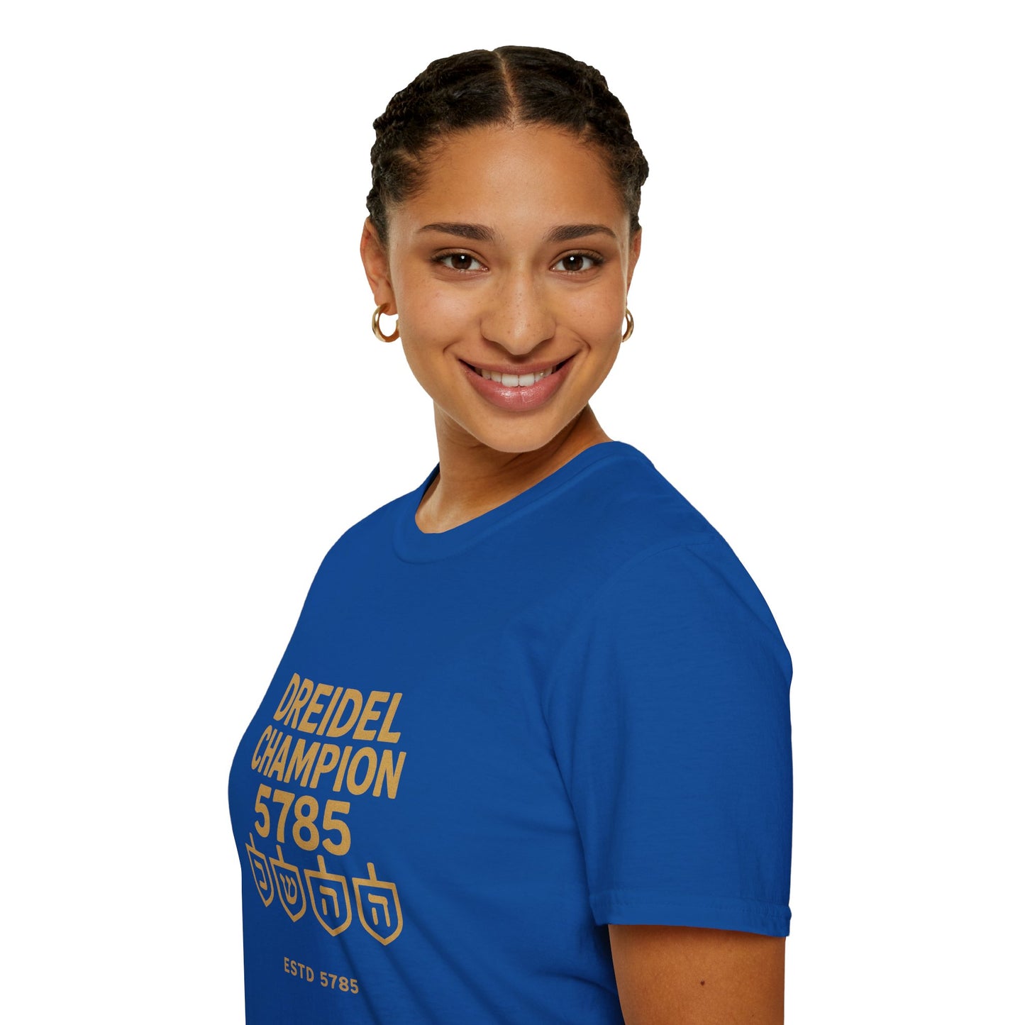 Dreidel Champion - Unisex soft T-shirt, Perfect Gift for Hanukkah