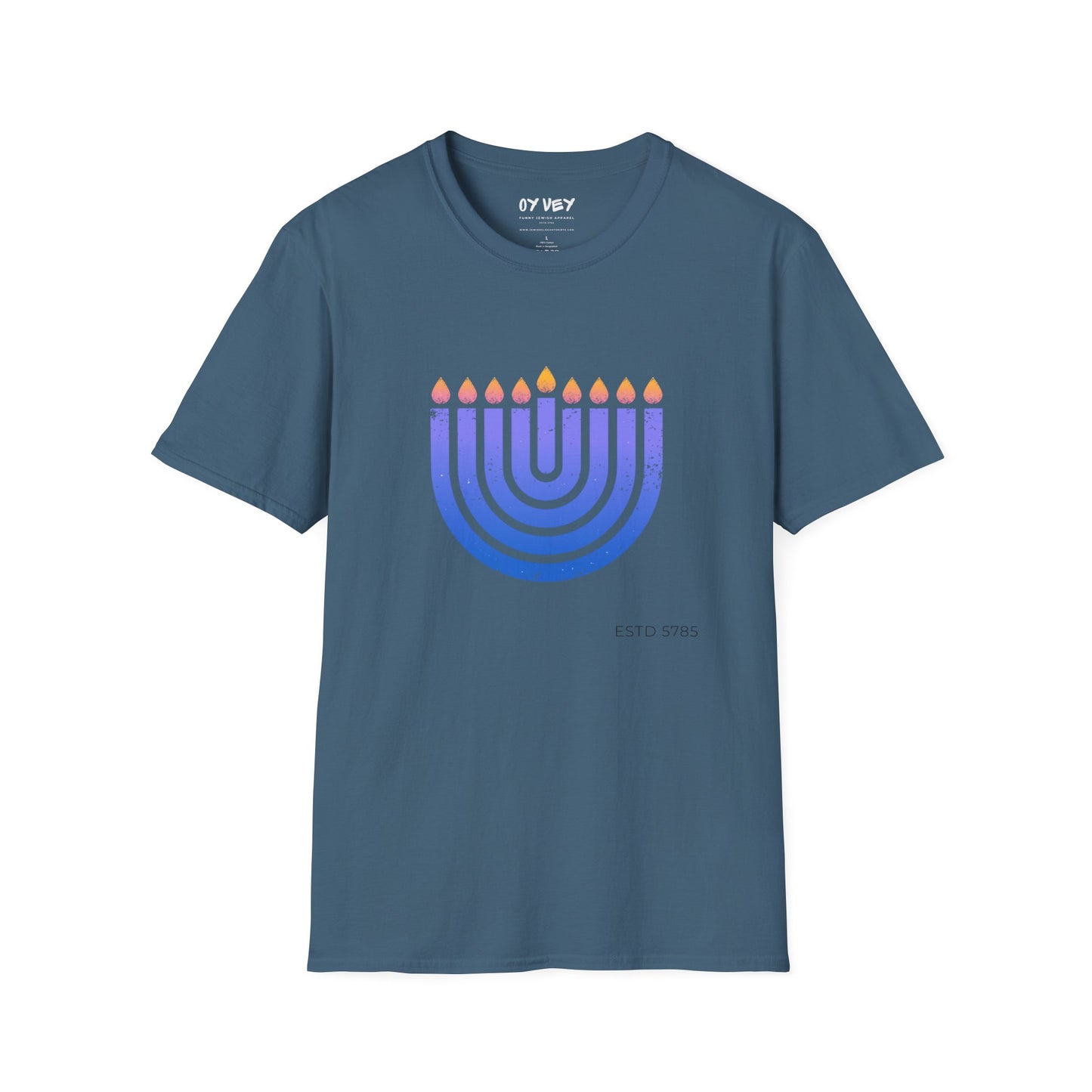 Chanukkiah - Unisex soft T-shirt, Perfect Gift for Chanukkah