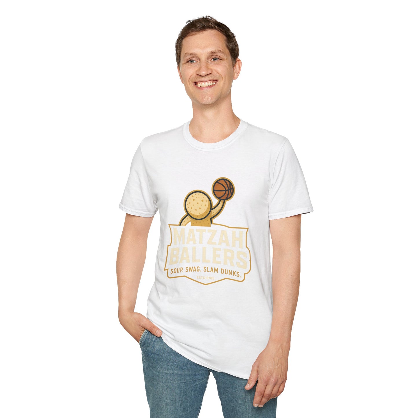 Matza Ballers - Unisex soft T-shirt, Perfect Gift for Friends