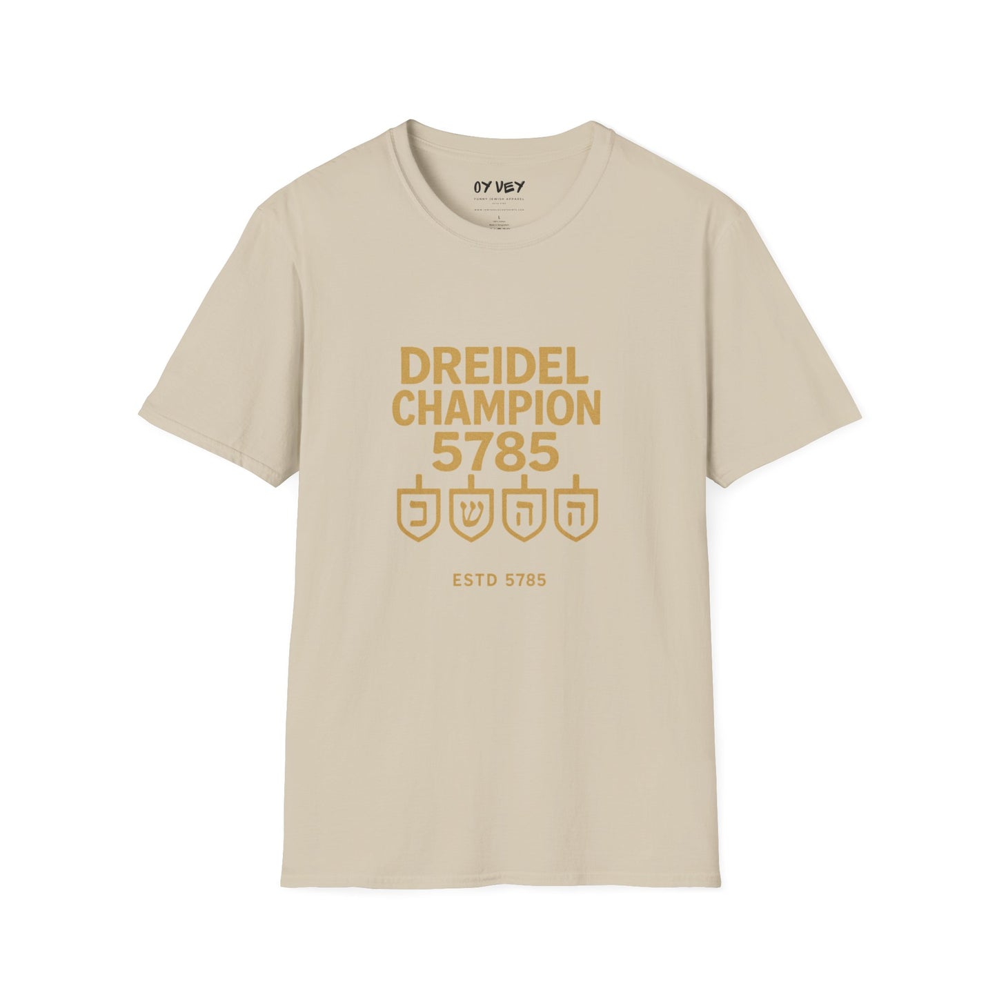 Dreidel Champion - Unisex soft T-shirt, Perfect Gift for Hanukkah