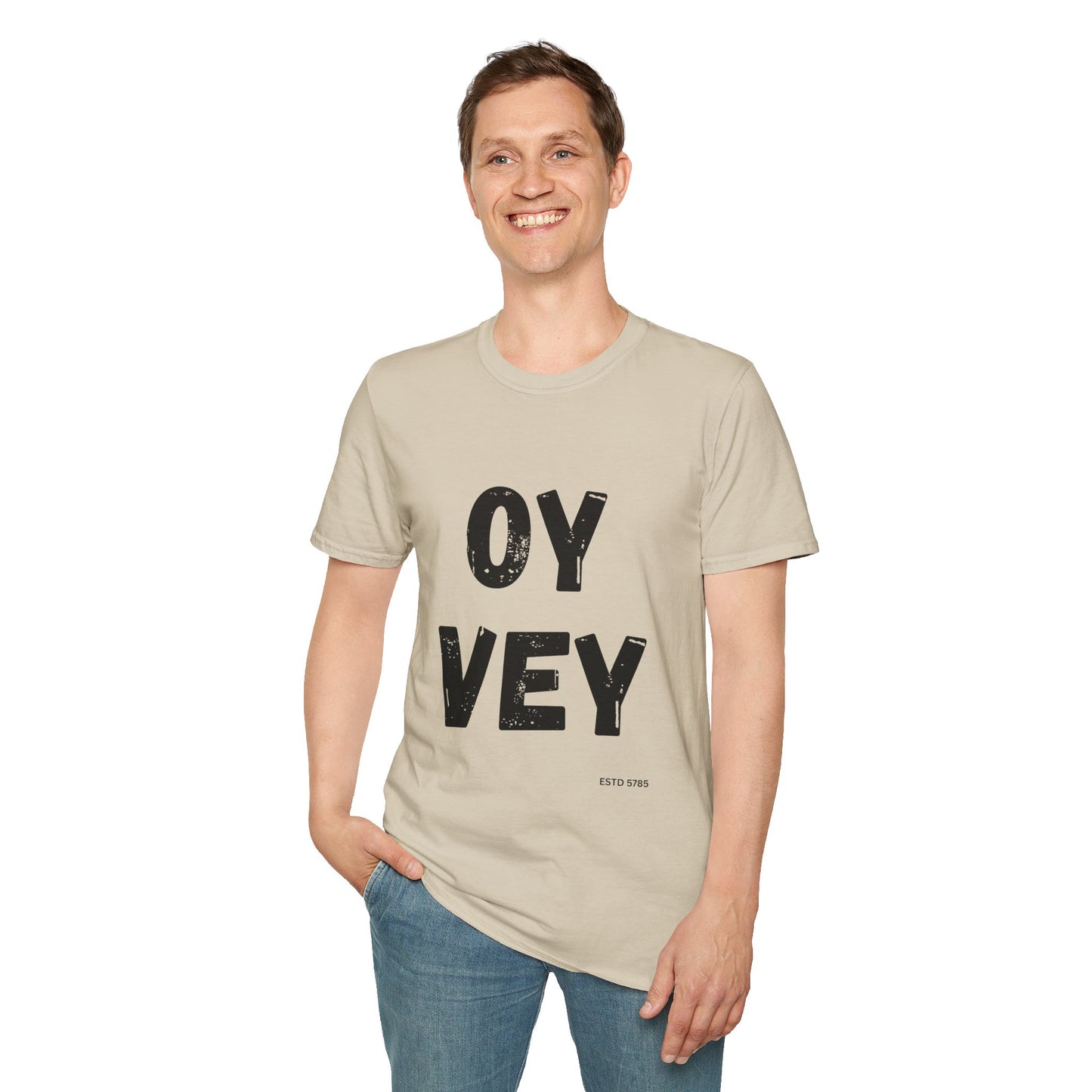 Oy Vey - Unisex soft T-shirt, Perfect Gift for Friends