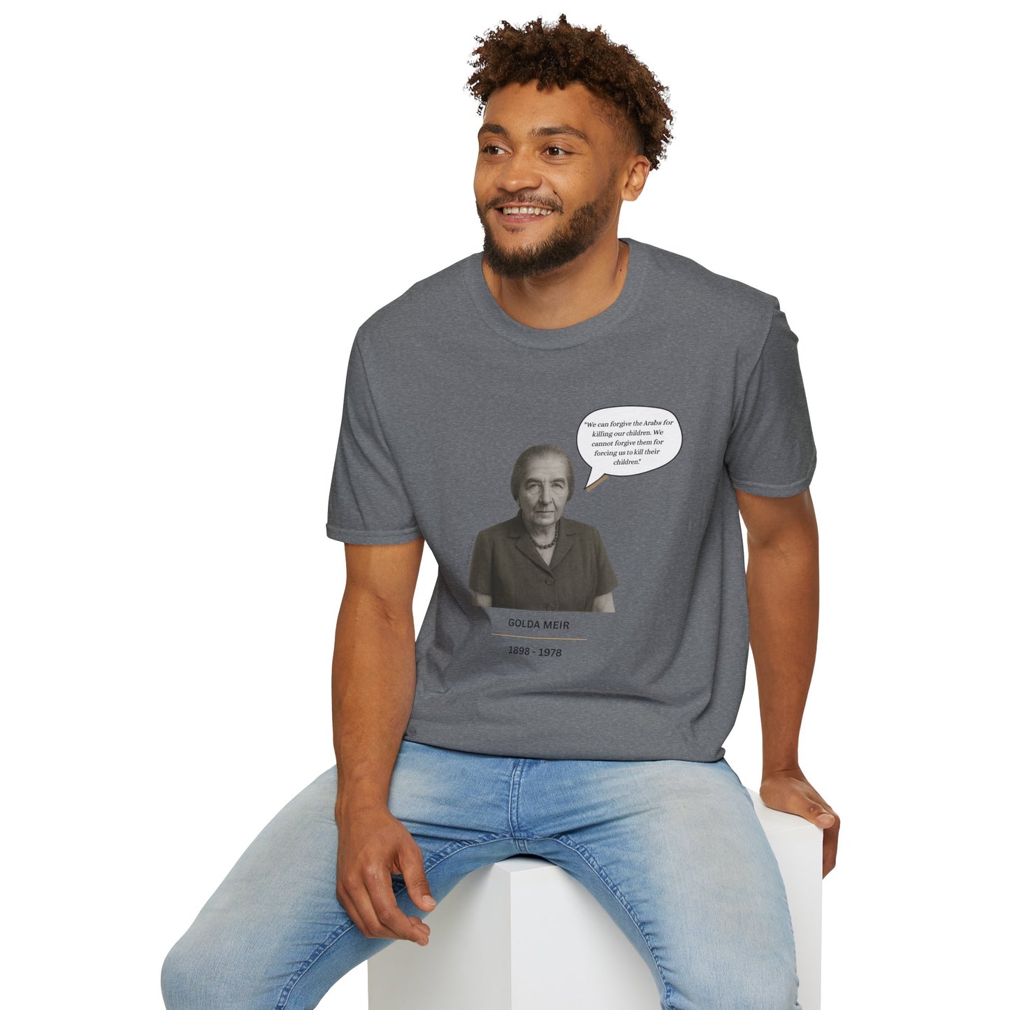 Golda Meir - Unisex soft T-shirt, Perfect Gift for Friends