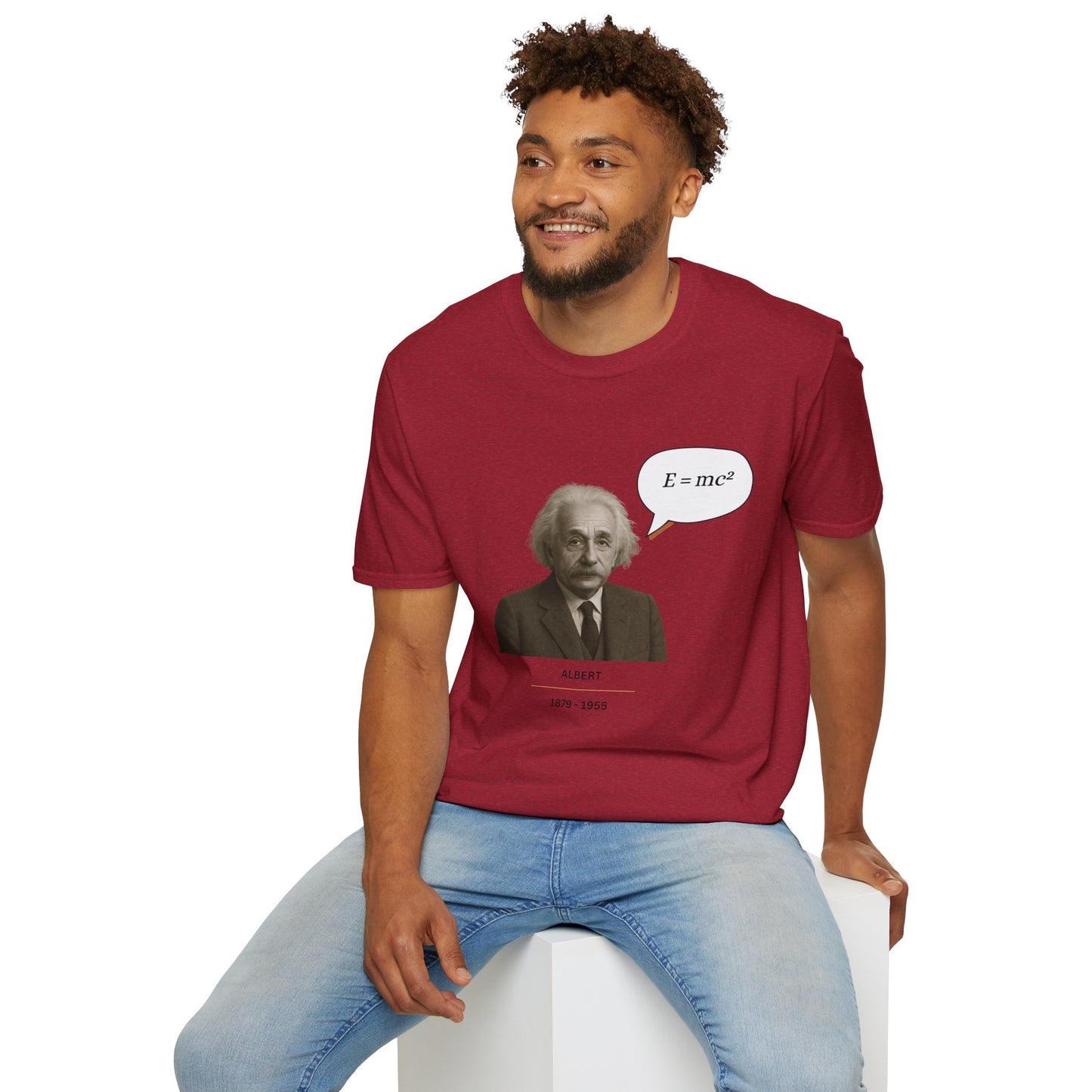 Albert Einstein - Unisex soft T-shirt, Perfect Gift for Friends