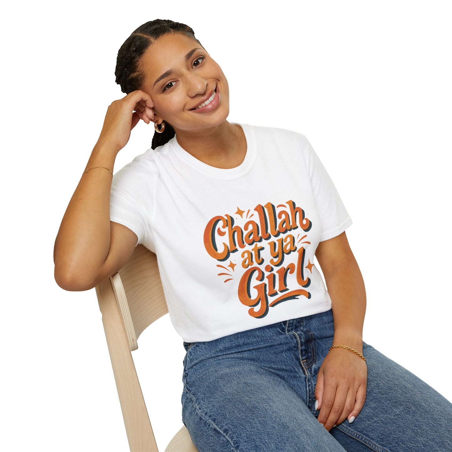 Challah At Ya Girl - Unisex soft T-shirt, Perfect Gift for Challah Bake