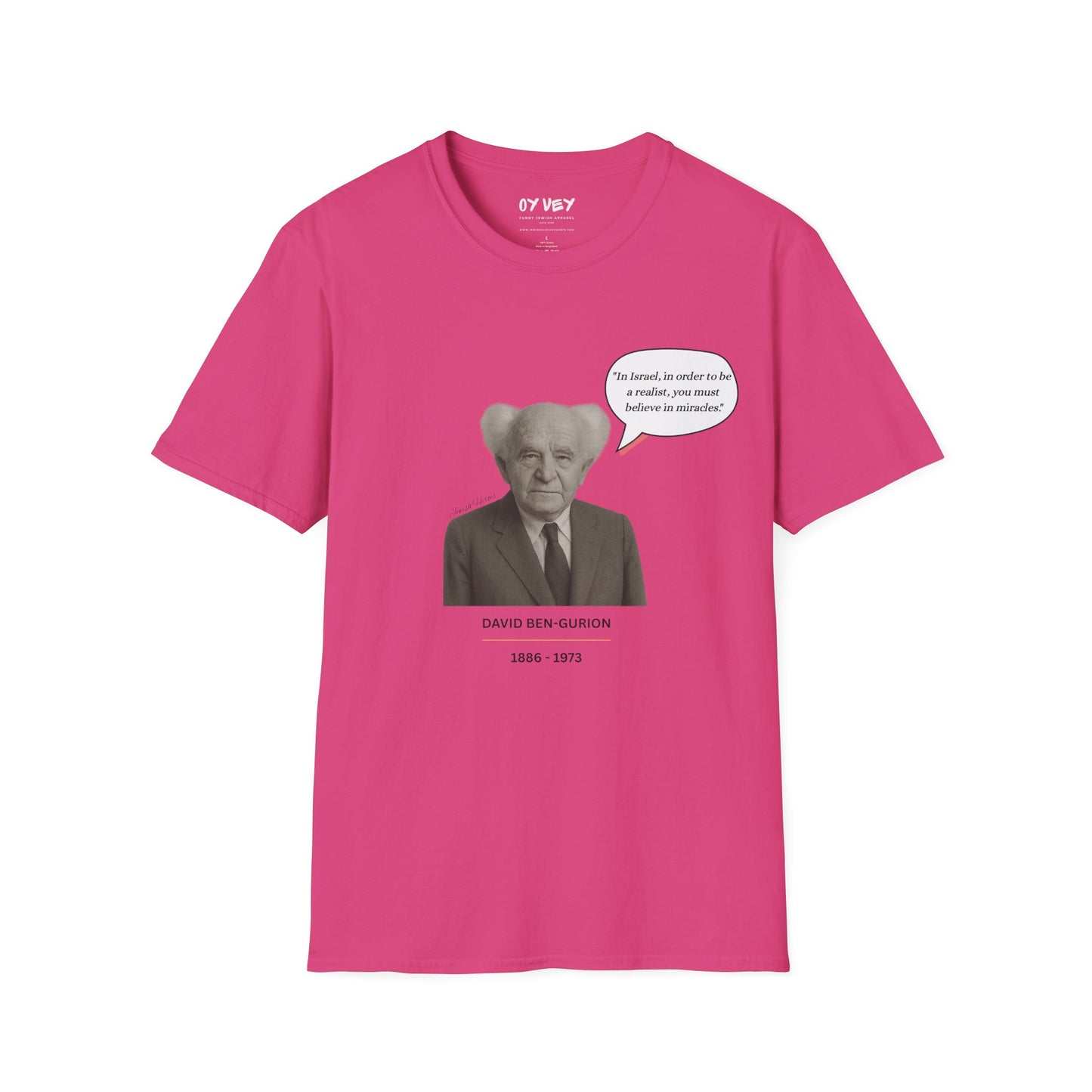 David Ben-Gurion - Unisex soft T-shirt, Perfect Gift for Friends