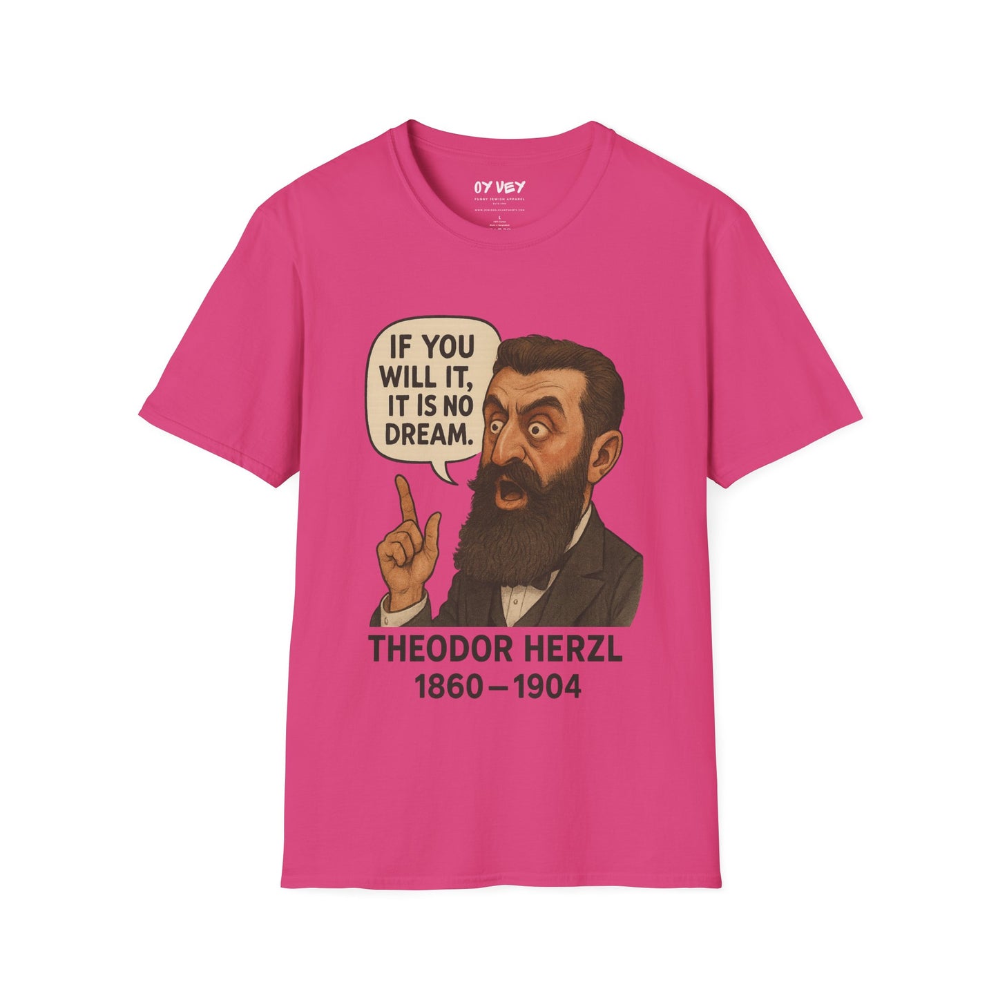 Theodore Herzl - Unisex soft T-shirt, Perfect Gift for Friends