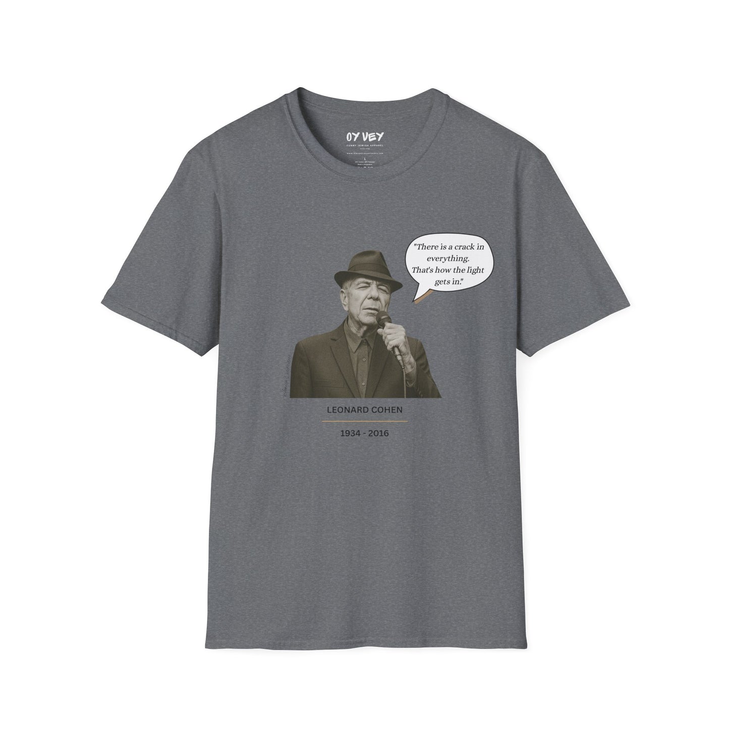 Leonard Cohen - Unisex soft T-shirt, Perfect Gift for Friends