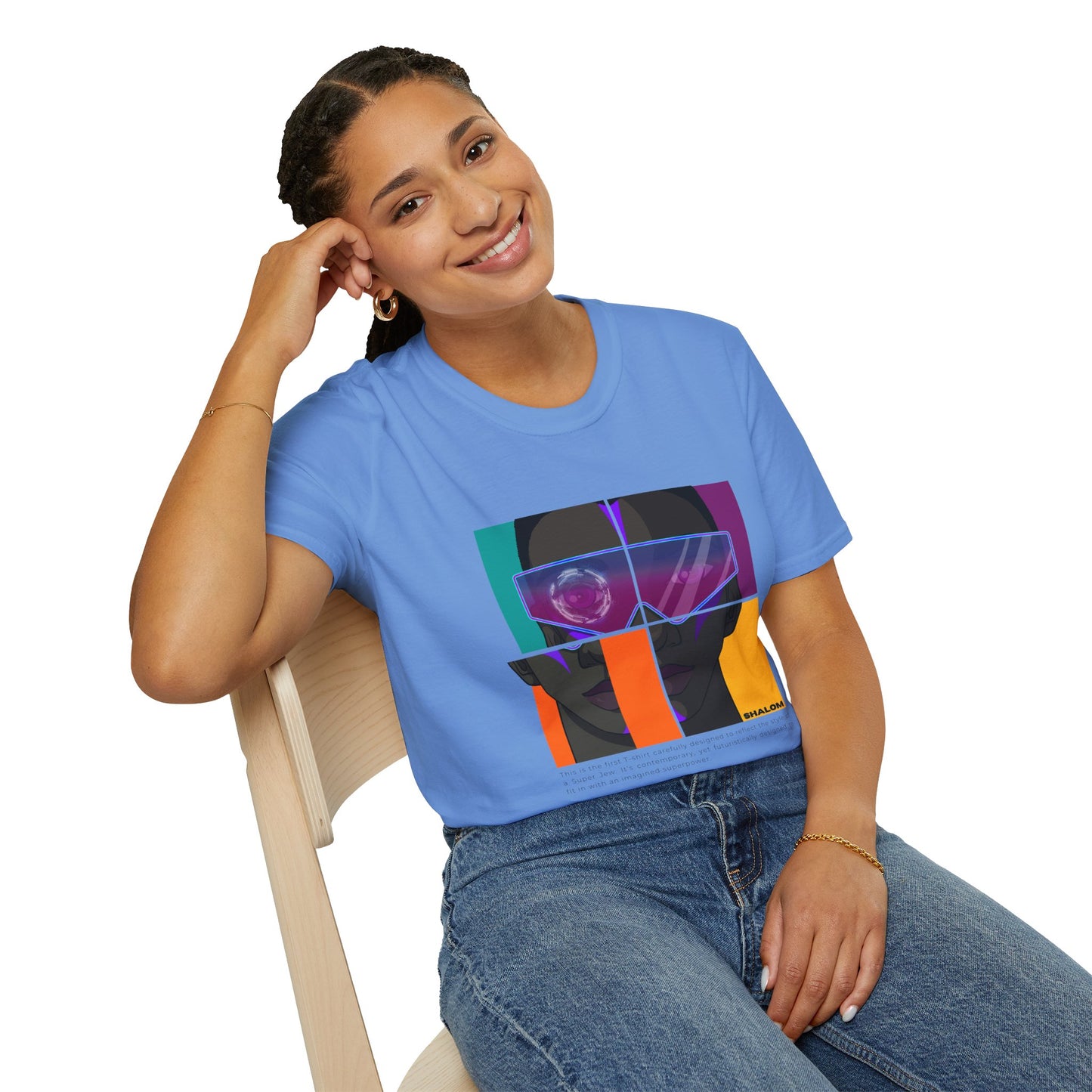 Shalom Future - Unisex soft T-shirt, Cool Streetwear for Summer