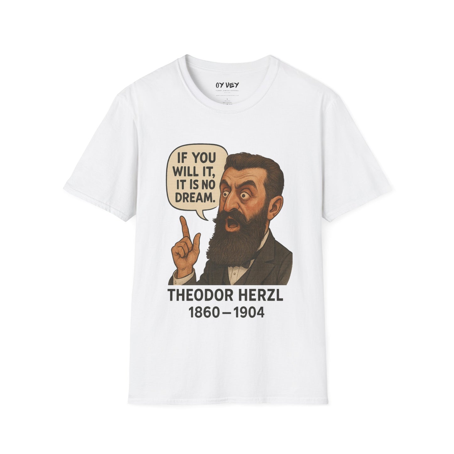 Theodore Herzl - Unisex soft T-shirt, Perfect Gift for Friends