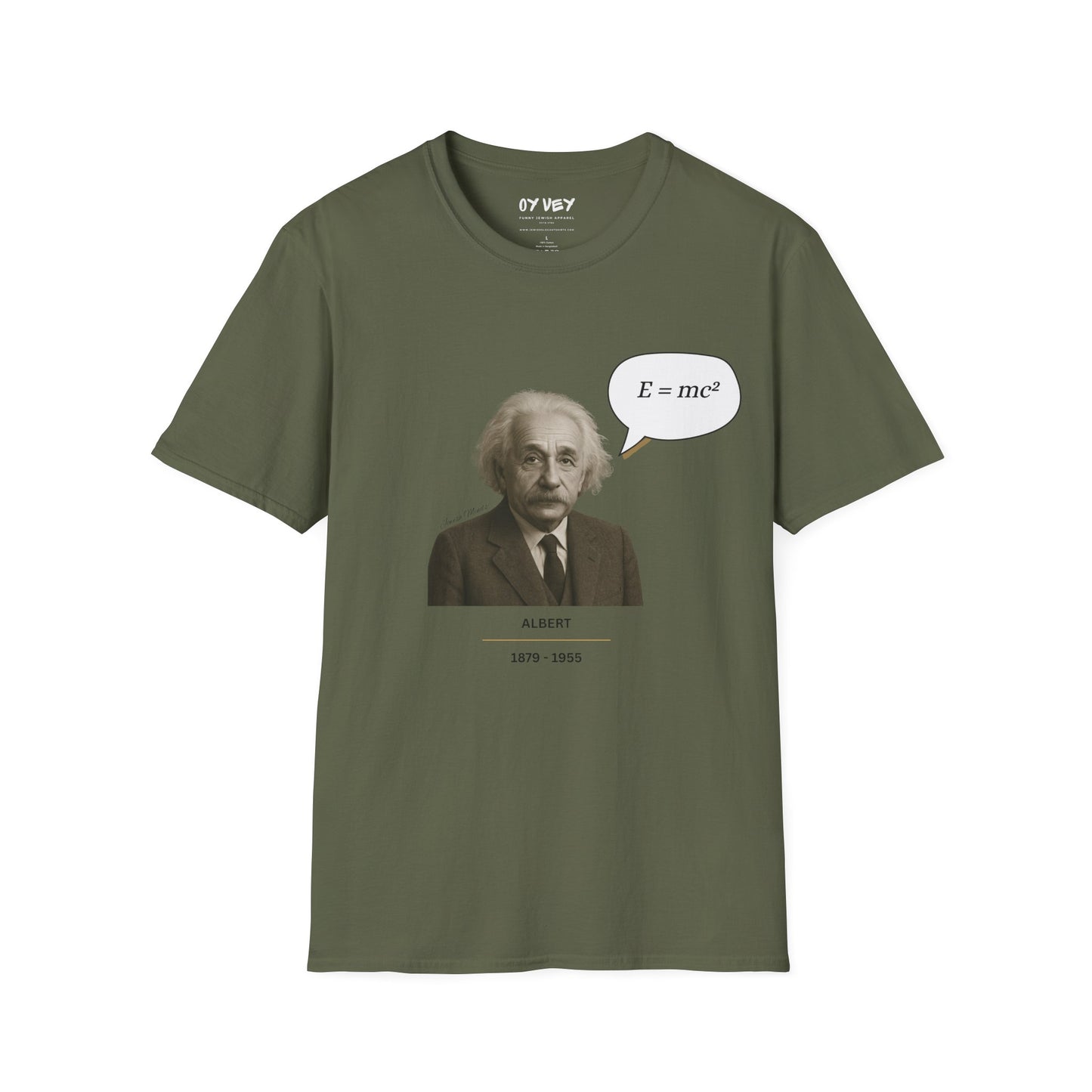 Albert Einstein - Unisex soft T-shirt, Perfect Gift for Friends