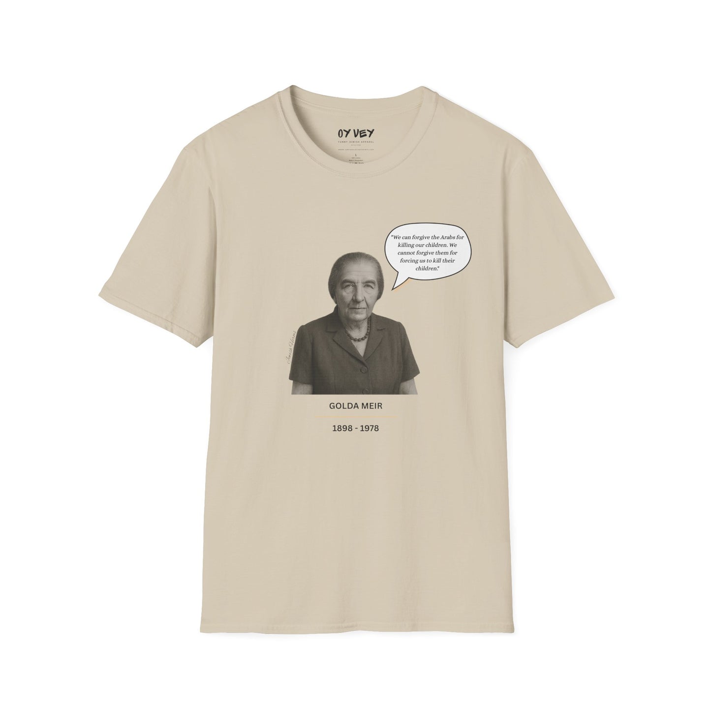 Golda Meir - Unisex soft T-shirt, Perfect Gift for Friends