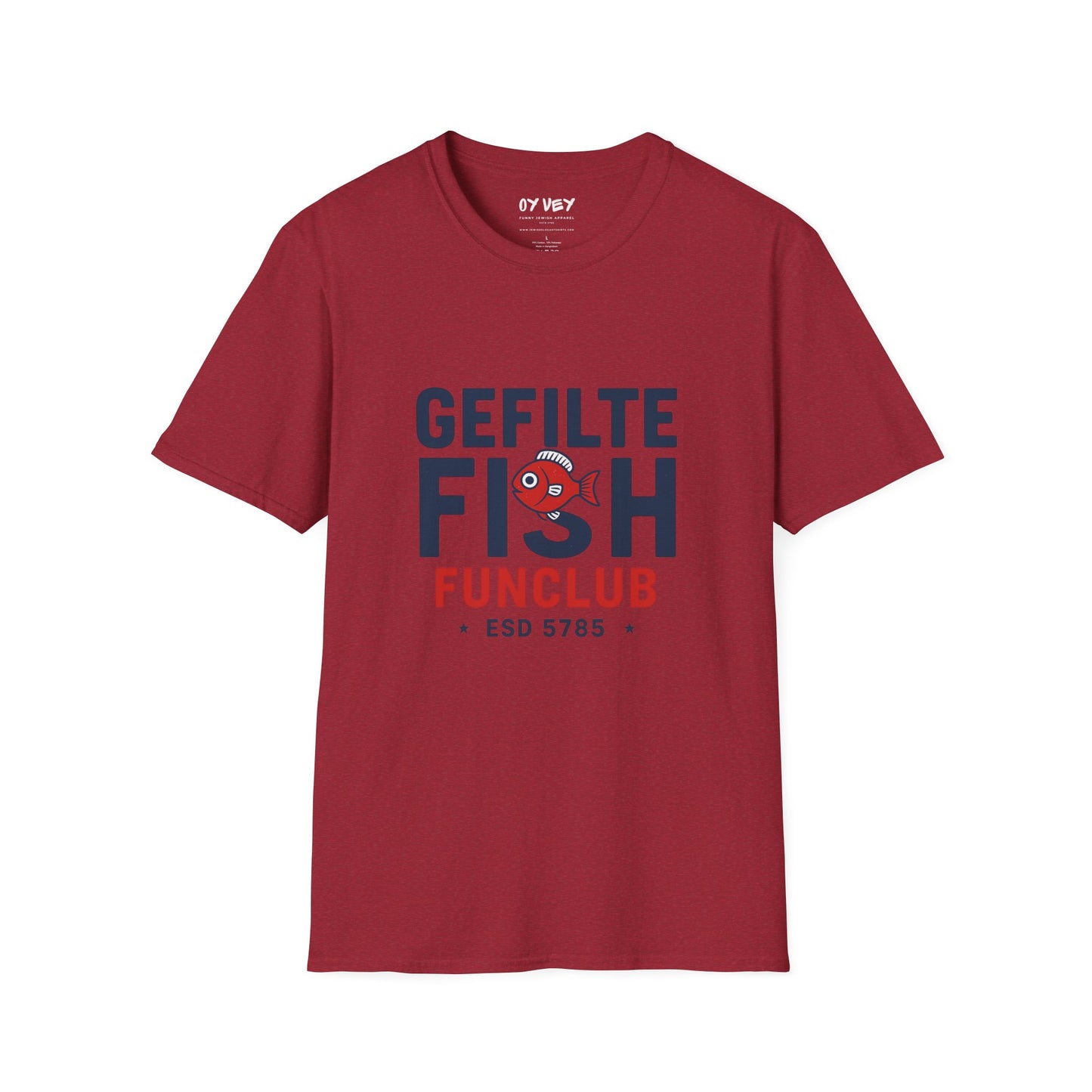 Gefilte Fish Fun Club 2 - Unisex soft T-shirt, Perfect Gift for Friends
