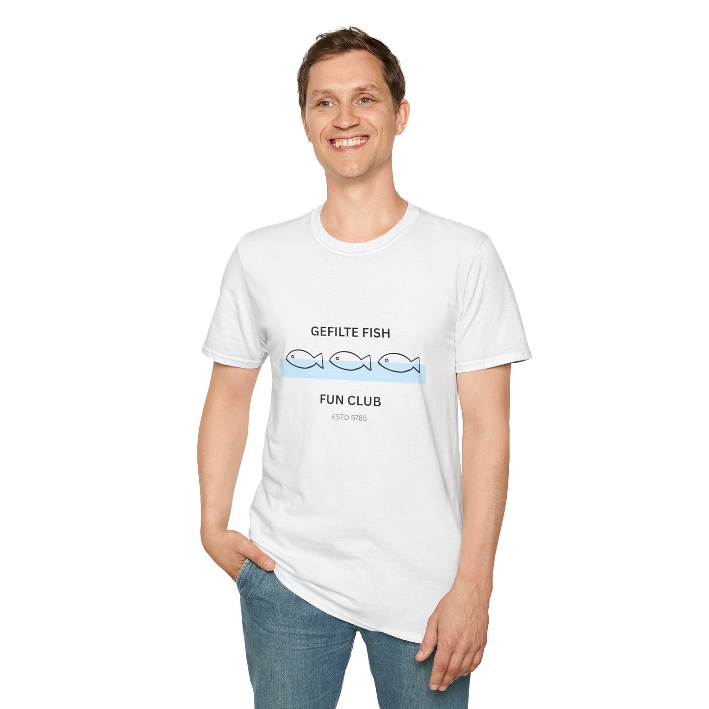 Gefilte Fish Fun Club 2 - Unisex soft T-shirt, Perfect Gift for Friends