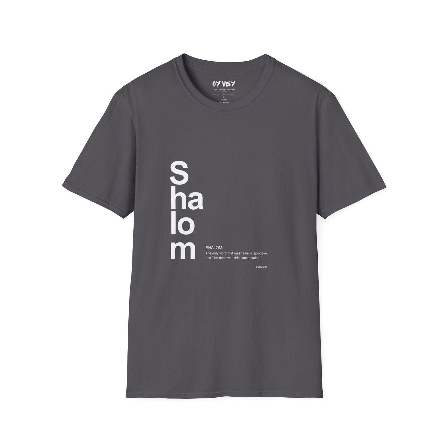 Shalom - Unisex soft T-shirt, Perfect Gift for Friends