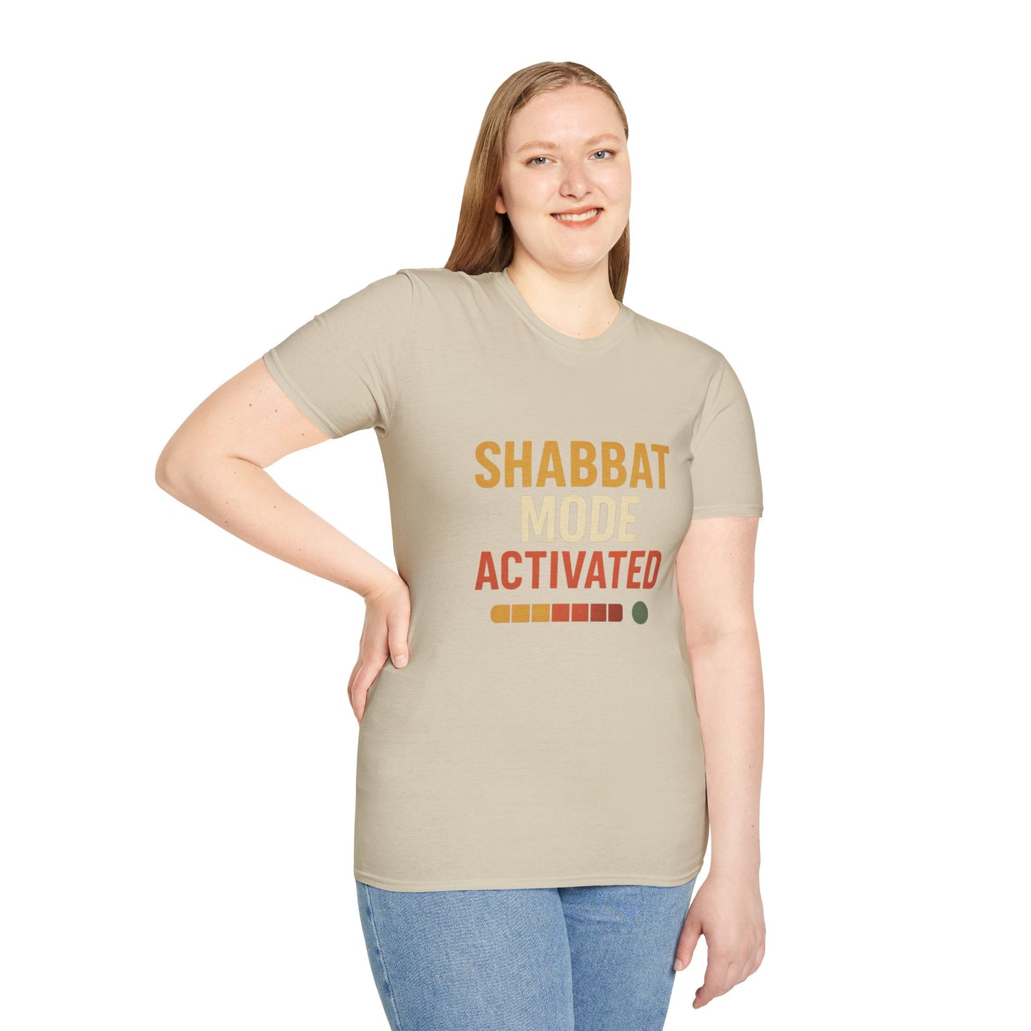 Shabbat Mode Activated - Unisex soft T-shirt, Perfect Gift for Friends