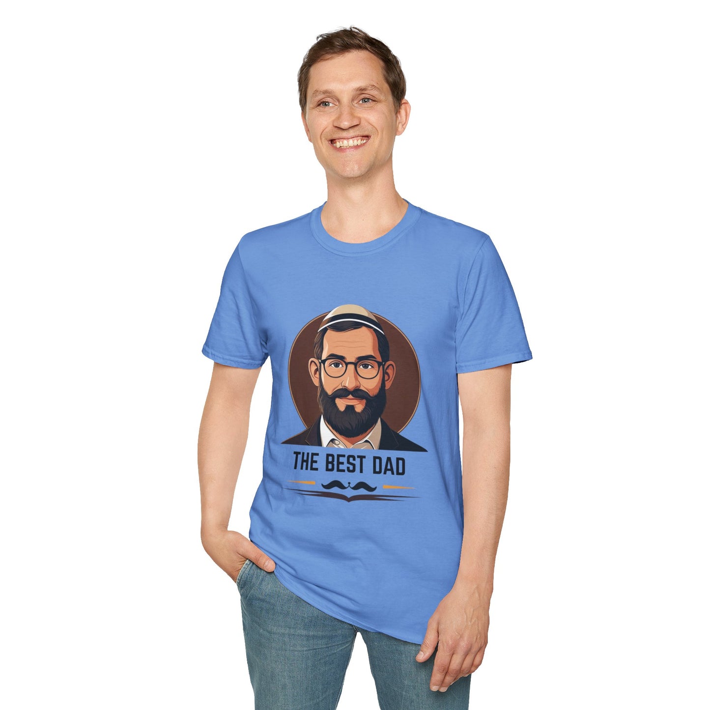 The Best (Jewish) Dad - Unisex soft T-shirt, Perfect Gift for Fathers Day