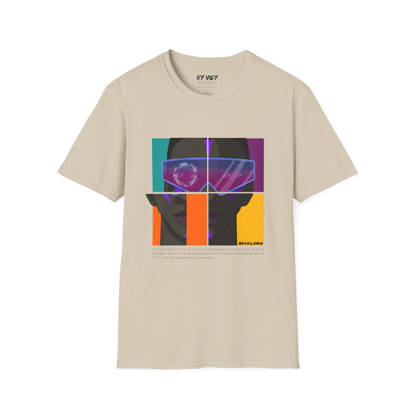 Shalom Future - Unisex soft T-shirt, Cool Streetwear for Summer