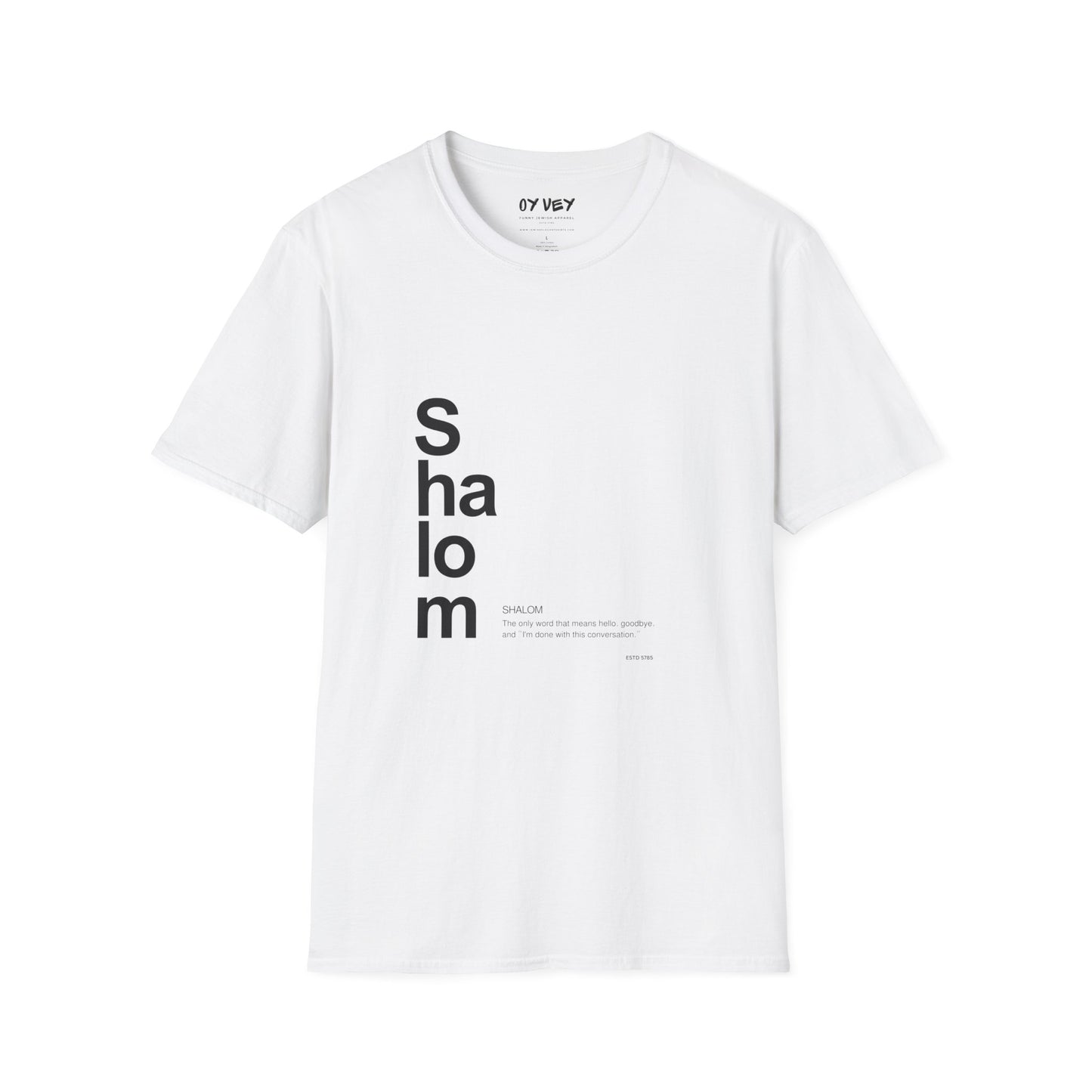 Shalom - Unisex soft T-shirt, Perfect Gift for Friends