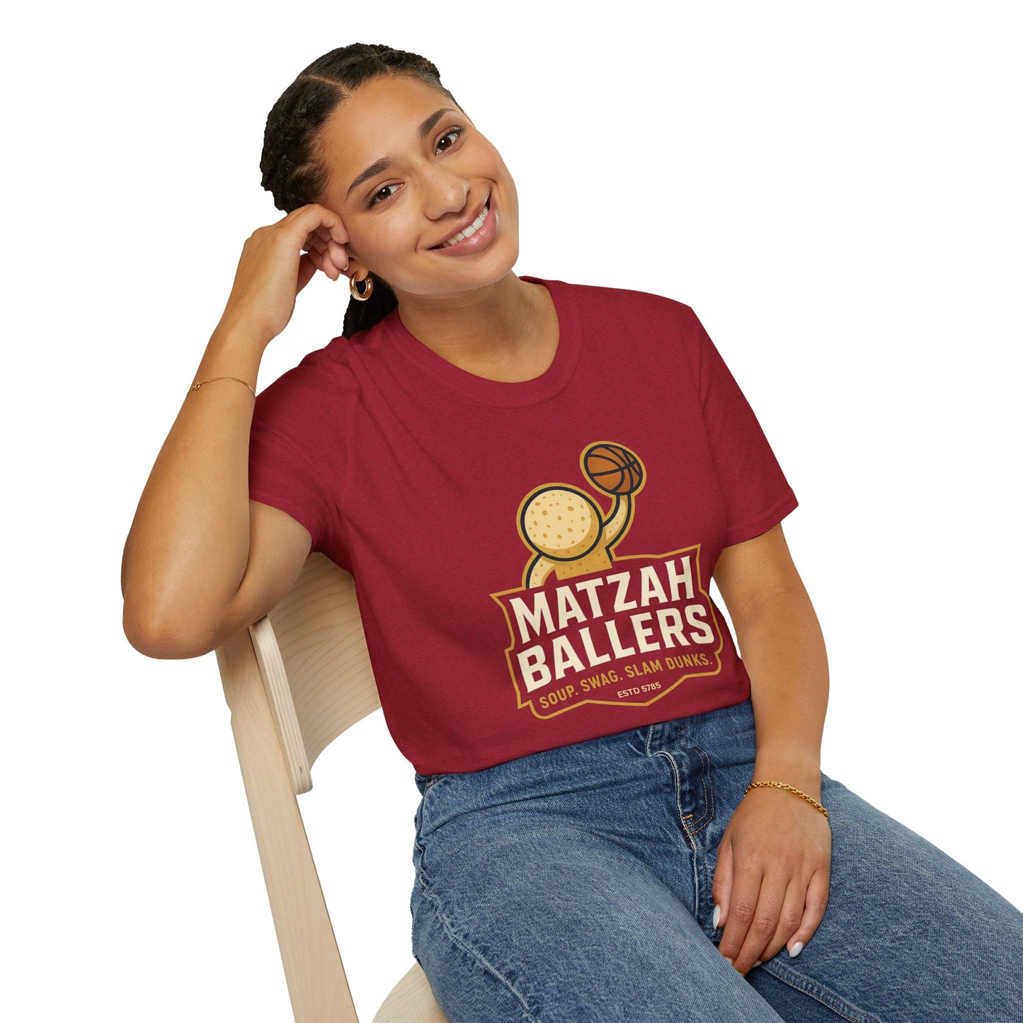 Matza Ballers - Unisex soft T-shirt, Perfect Gift for Friends