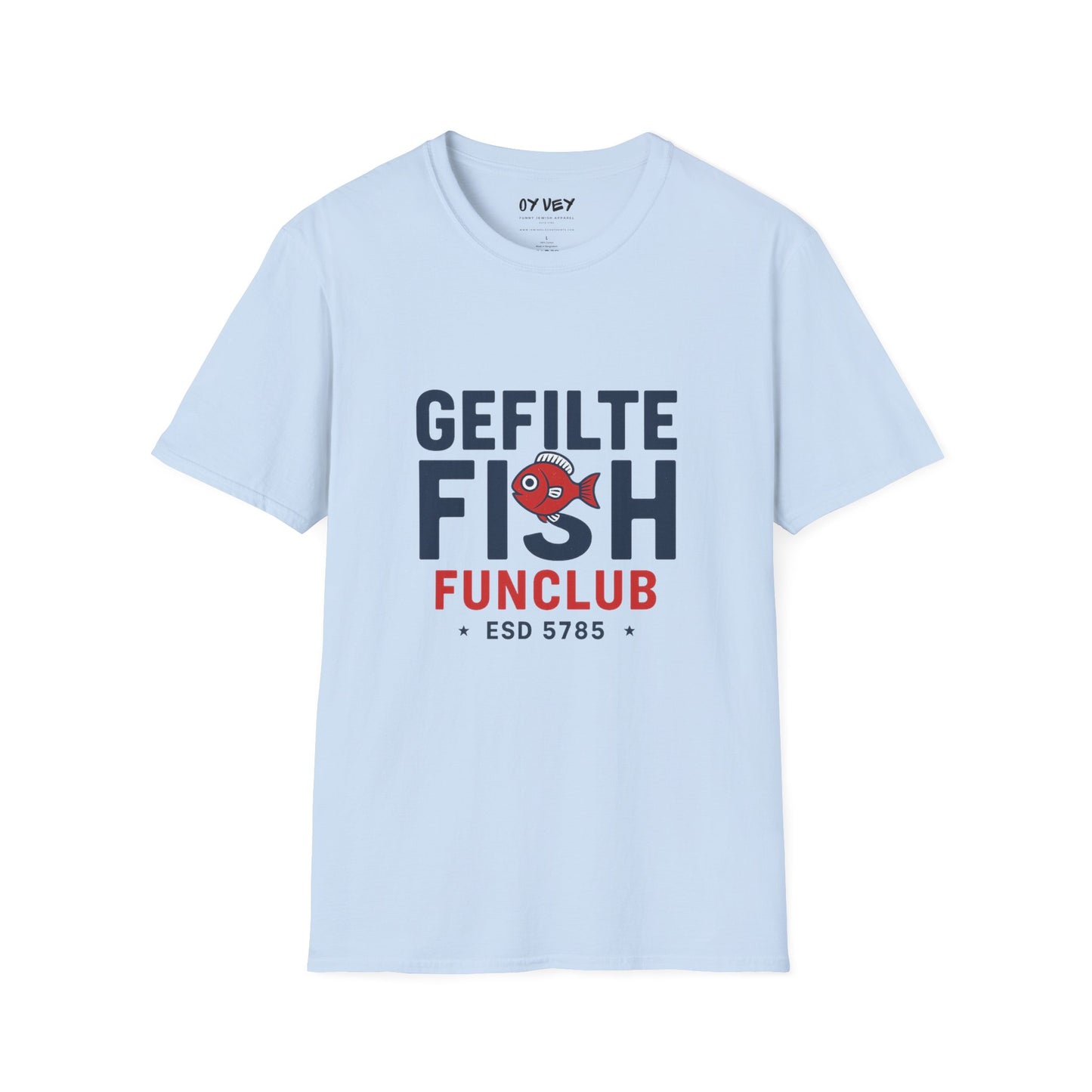 Gefilte Fish Fun Club 2 - Unisex soft T-shirt, Perfect Gift for Friends