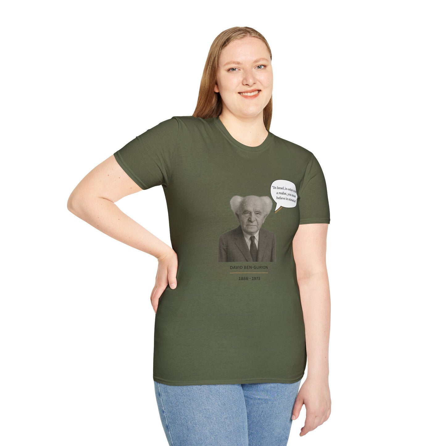 David Ben-Gurion - Unisex soft T-shirt, Perfect Gift for Friends