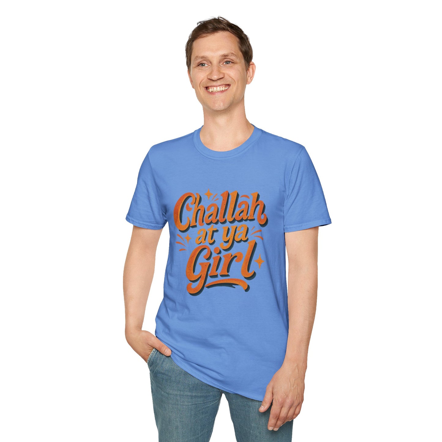 Challah At Ya Girl - Unisex soft T-shirt, Perfect Gift for Challah Bake