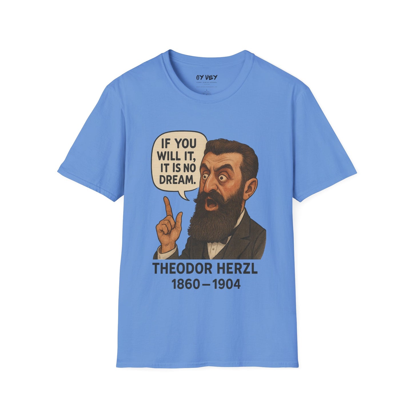 Theodore Herzl - Unisex soft T-shirt, Perfect Gift for Friends