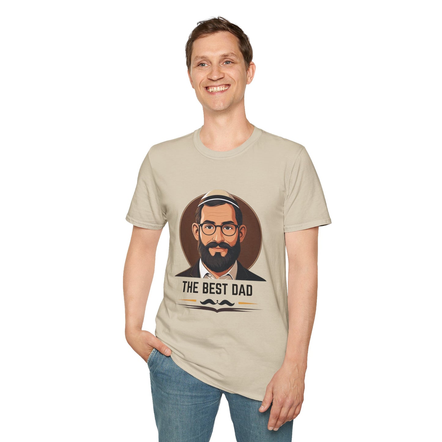 The Best (Jewish) Dad - Unisex soft T-shirt, Perfect Gift for Fathers Day