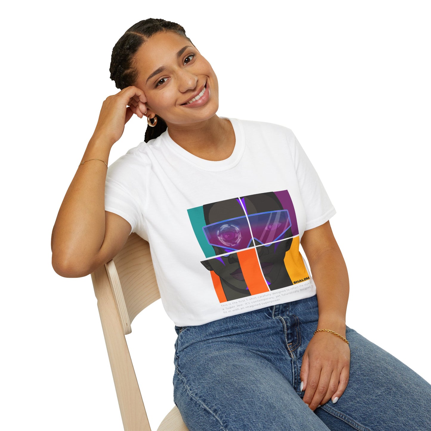 Shalom Future - Unisex soft T-shirt, Cool Streetwear for Summer