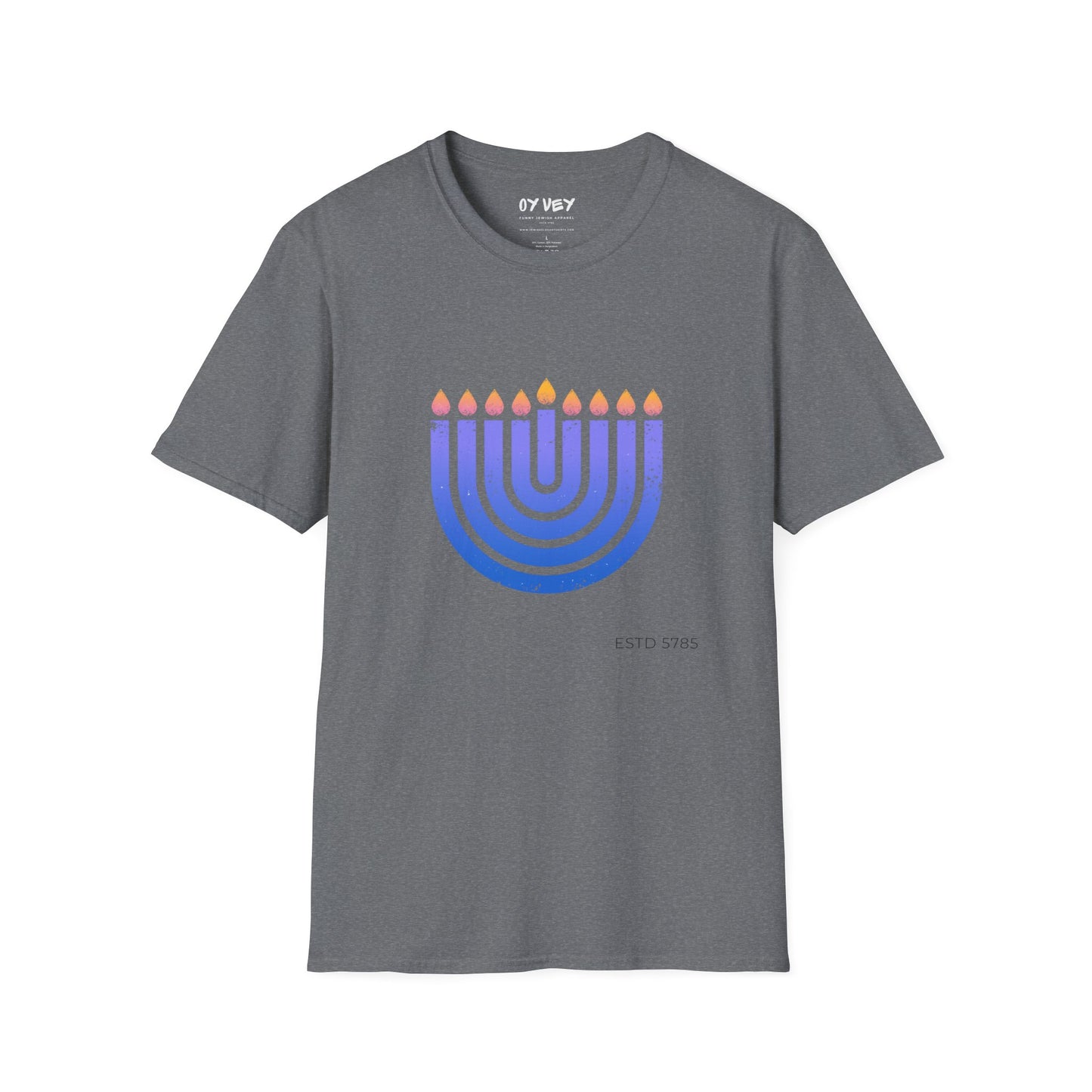 Chanukkiah - Unisex soft T-shirt, Perfect Gift for Chanukkah