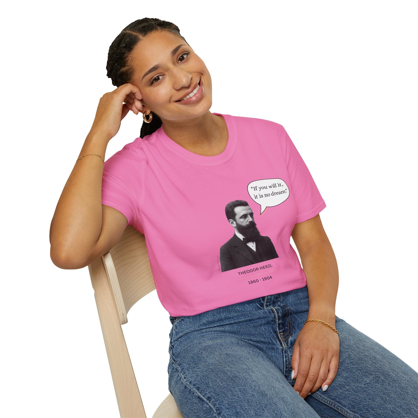 Theodore Herzl - Unisex soft T-shirt, Perfect Gift for Friends