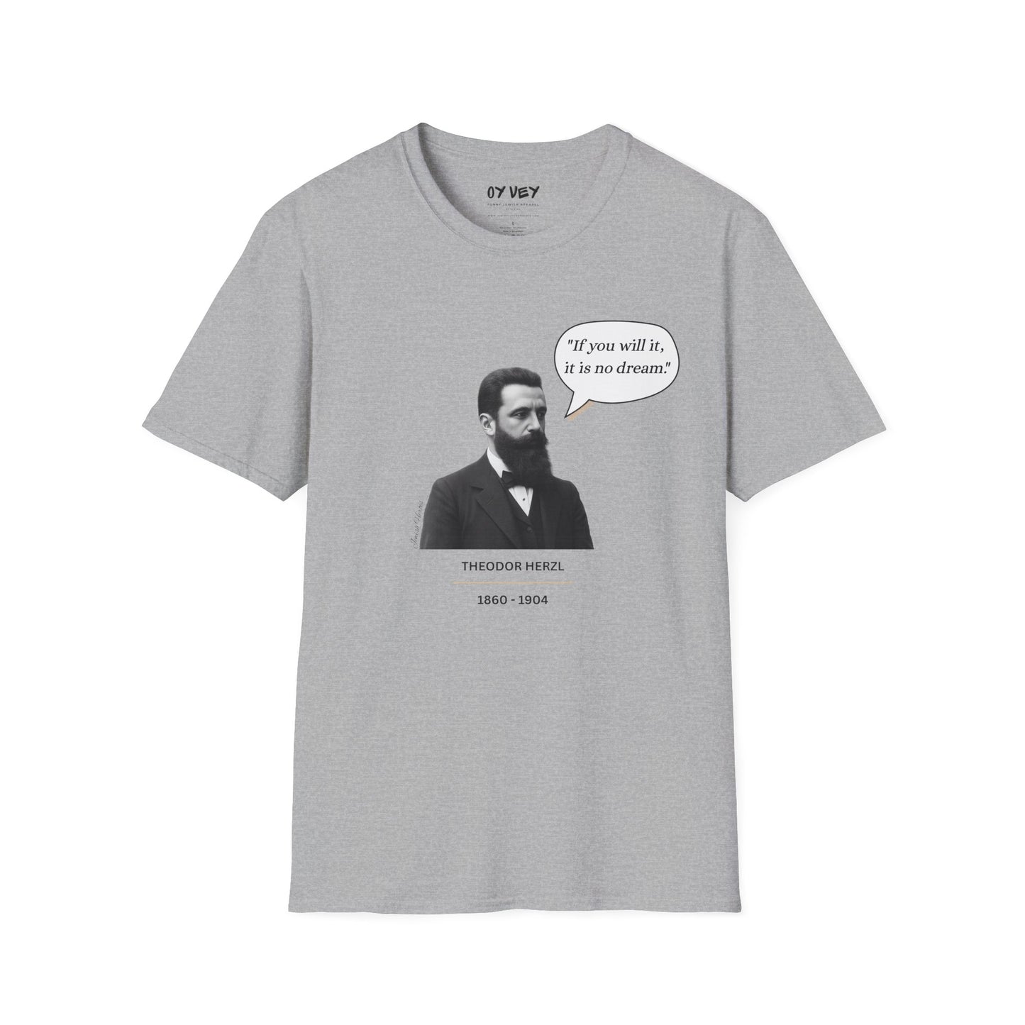 Theodore Herzl - Unisex soft T-shirt, Perfect Gift for Friends
