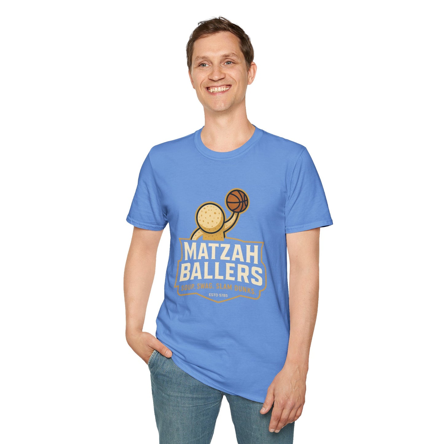 Matza Ballers - Unisex soft T-shirt, Perfect Gift for Friends