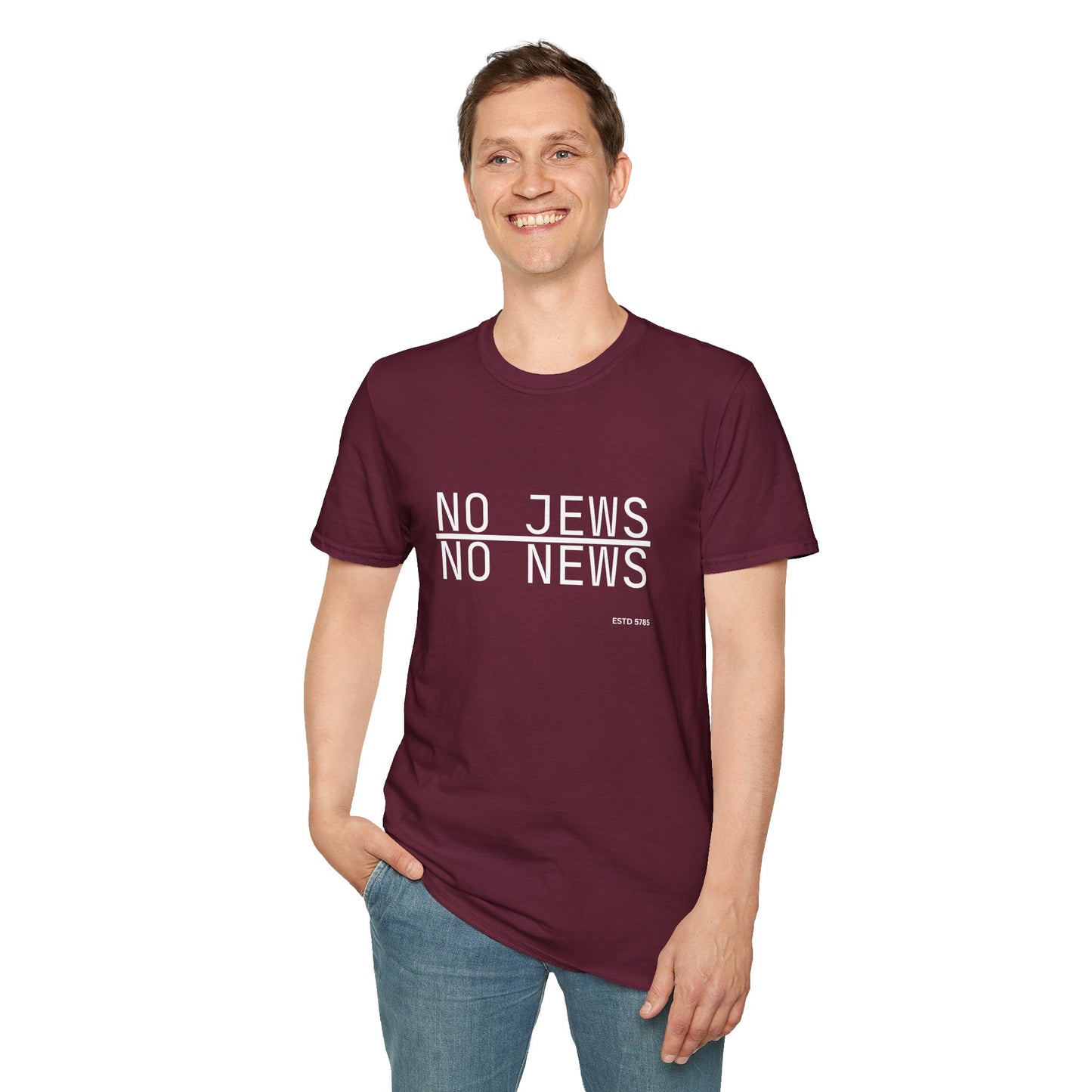 No Jews, No News - Unisex soft T-shirt, Perfect Gift for Friends