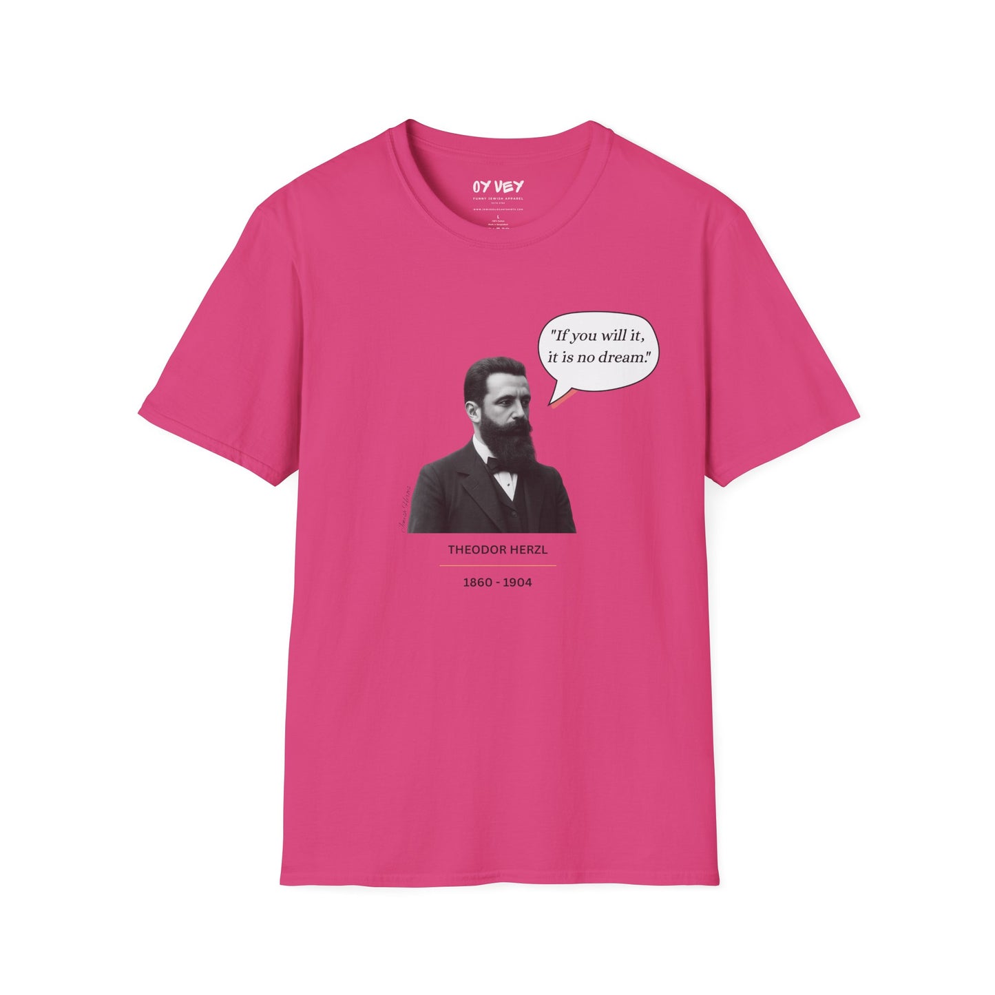Theodore Herzl - Unisex soft T-shirt, Perfect Gift for Friends
