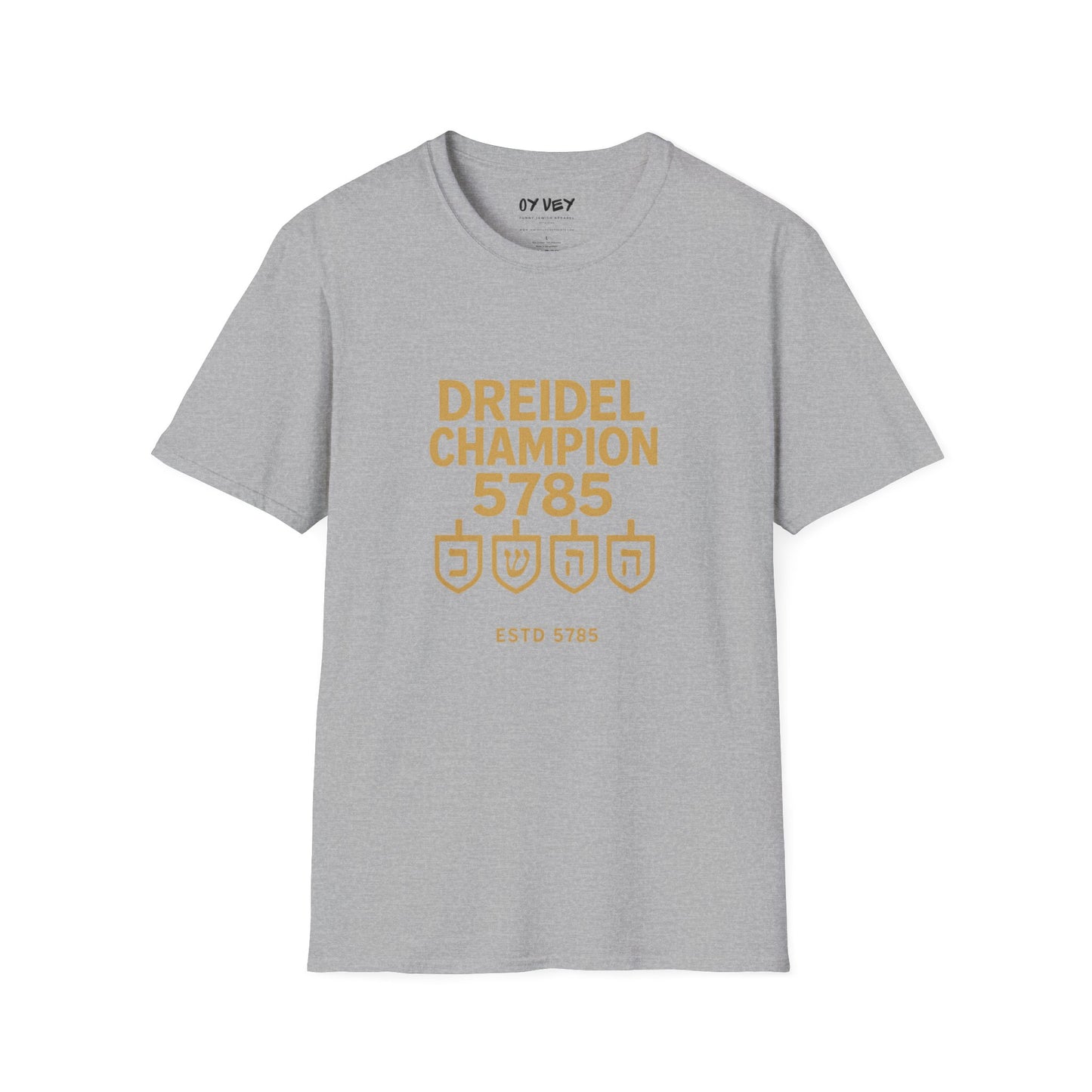 Dreidel Champion - Unisex soft T-shirt, Perfect Gift for Hanukkah