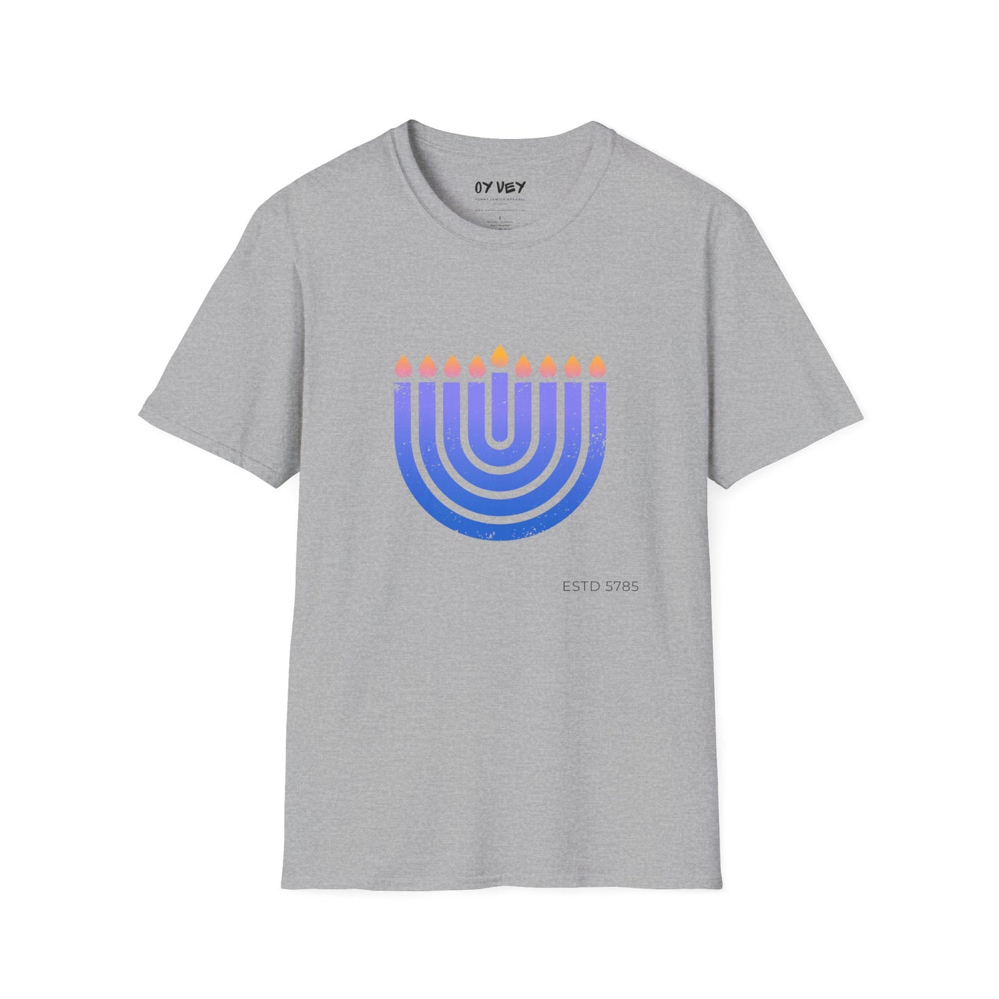 Chanukkiah - Unisex soft T-shirt, Perfect Gift for Chanukkah