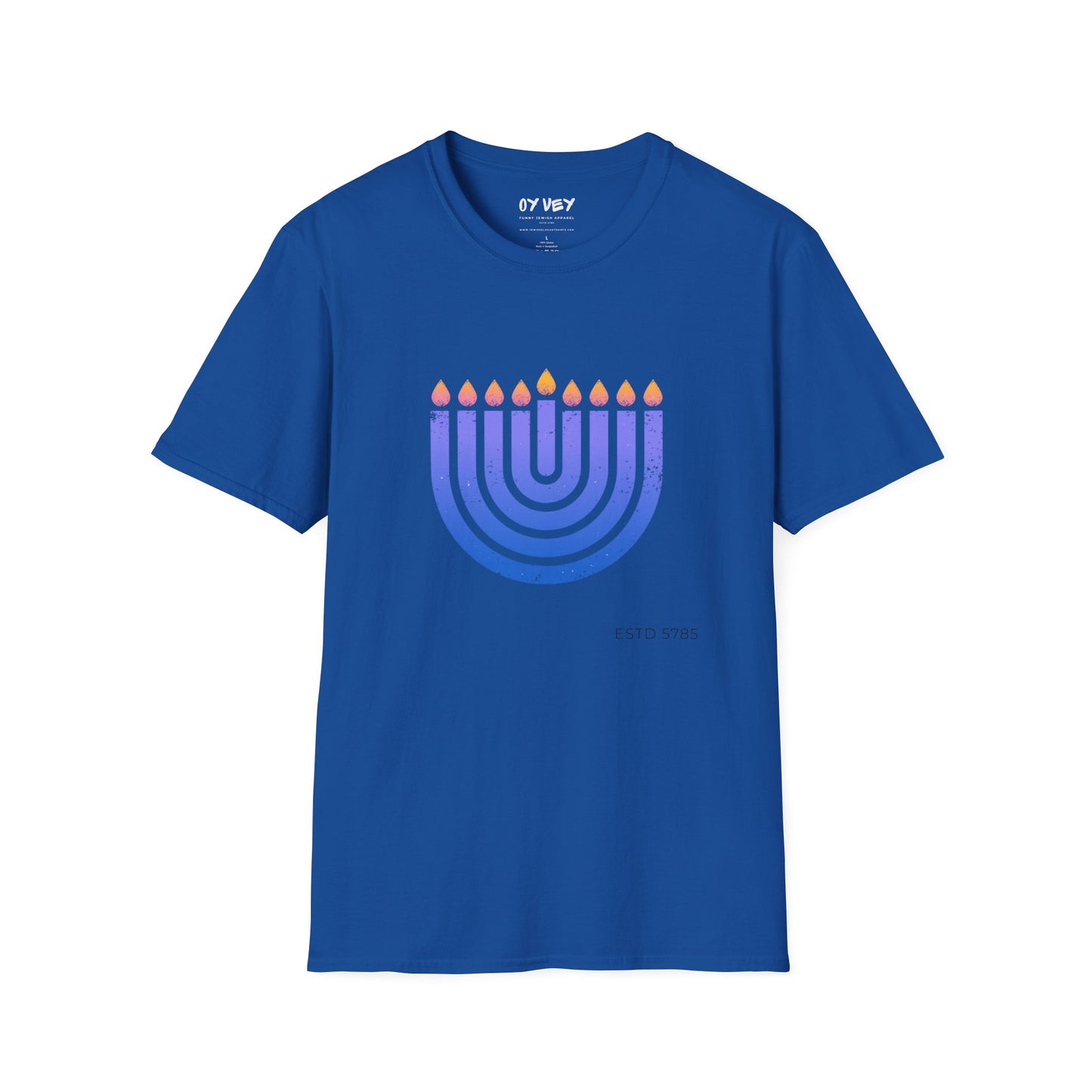 Chanukkiah - Unisex soft T-shirt, Perfect Gift for Chanukkah