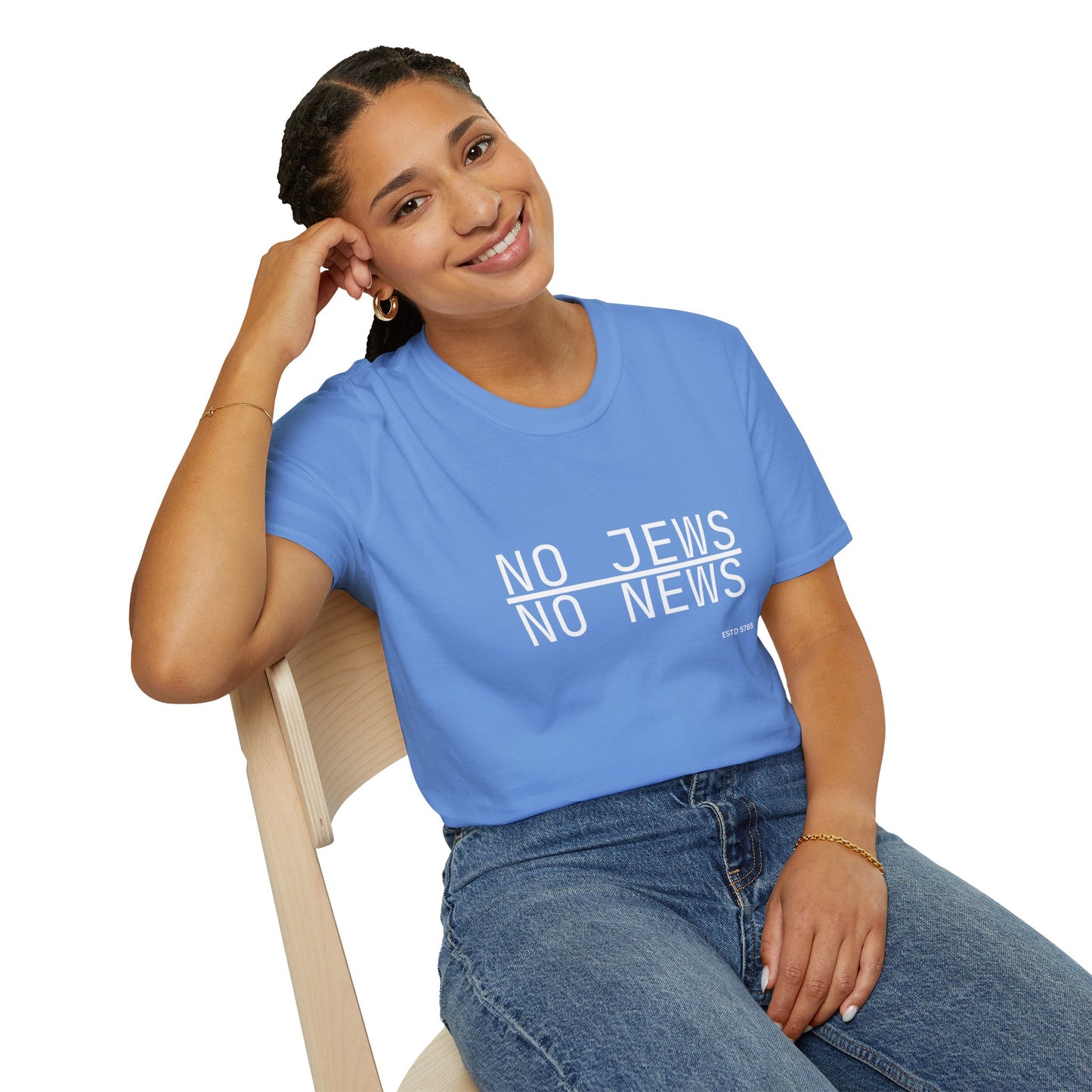 No Jews, No News - Unisex soft T-shirt, Perfect Gift for Friends