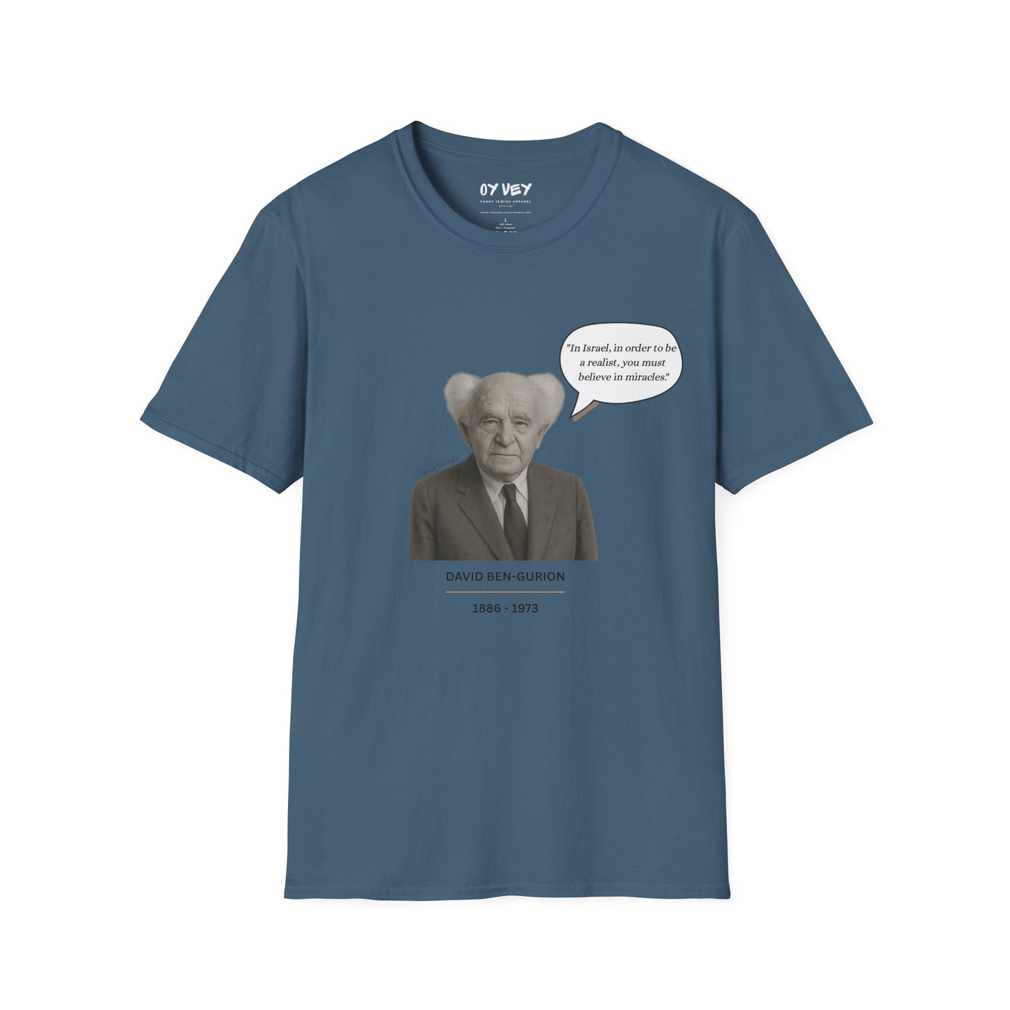 David Ben-Gurion - Unisex soft T-shirt, Perfect Gift for Friends