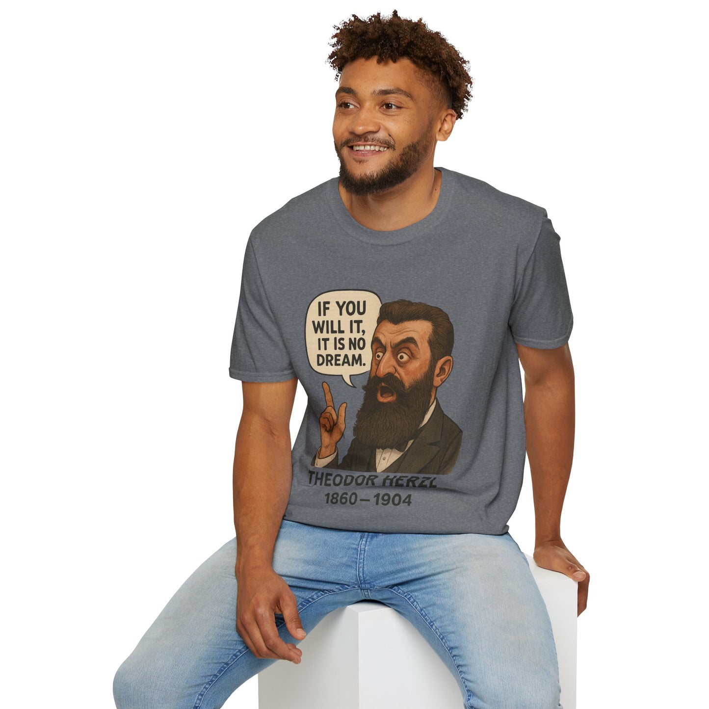 Theodore Herzl - Unisex soft T-shirt, Perfect Gift for Friends