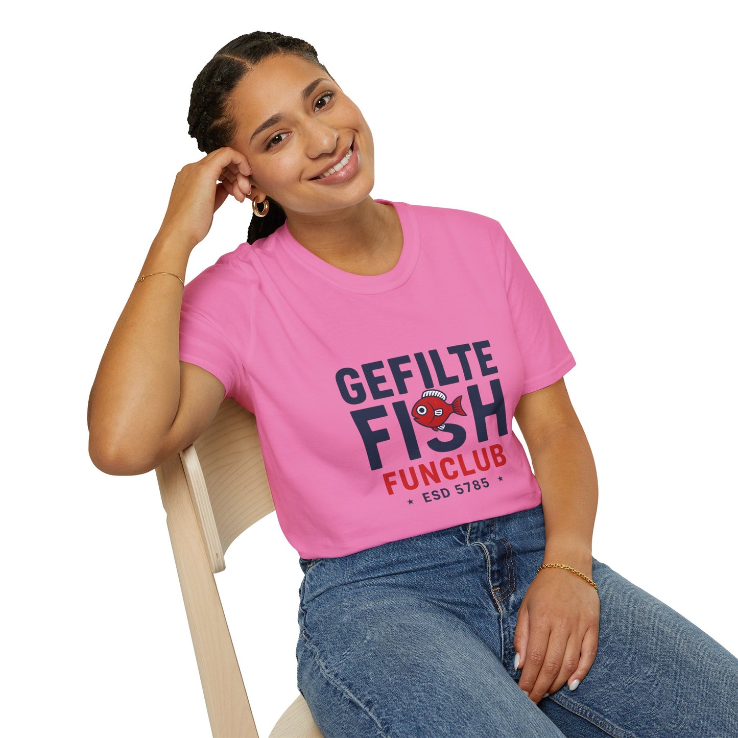 Gefilte Fish Fun Club 2 - Unisex soft T-shirt, Perfect Gift for Friends