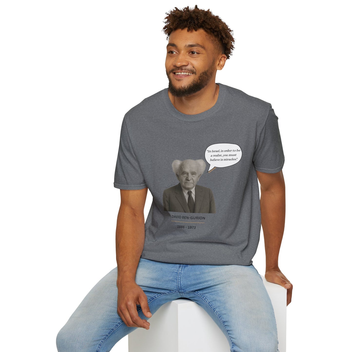 David Ben-Gurion - Unisex soft T-shirt, Perfect Gift for Friends