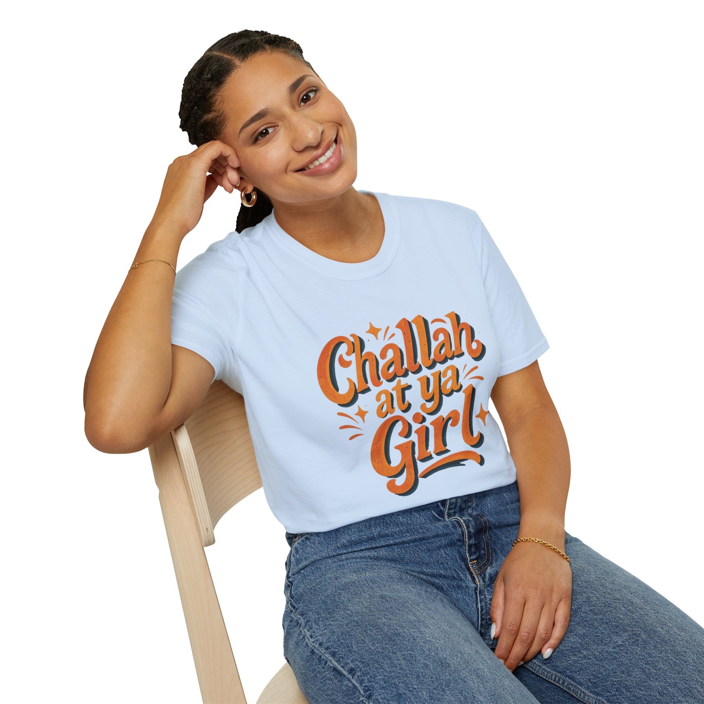 Challah At Ya Girl - Unisex soft T-shirt, Perfect Gift for Challah Bake
